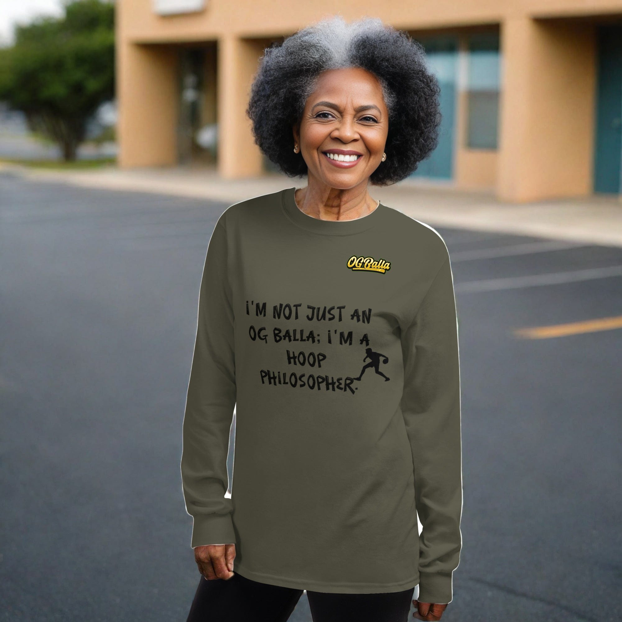OGBALLA Hoop Philosopher Long Sleeve Shirt