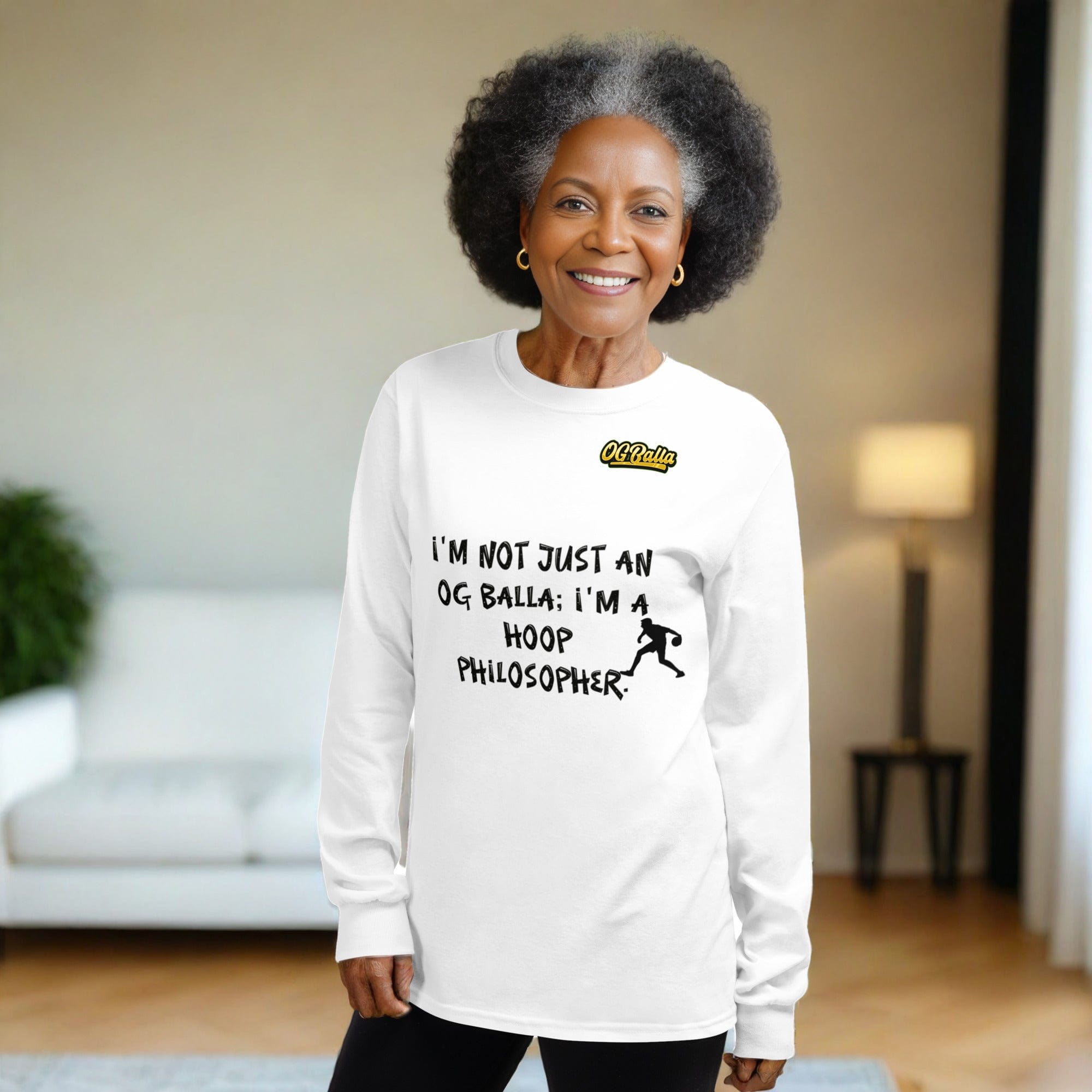 OGBALLA Hoop Philosopher Long Sleeve Shirt
