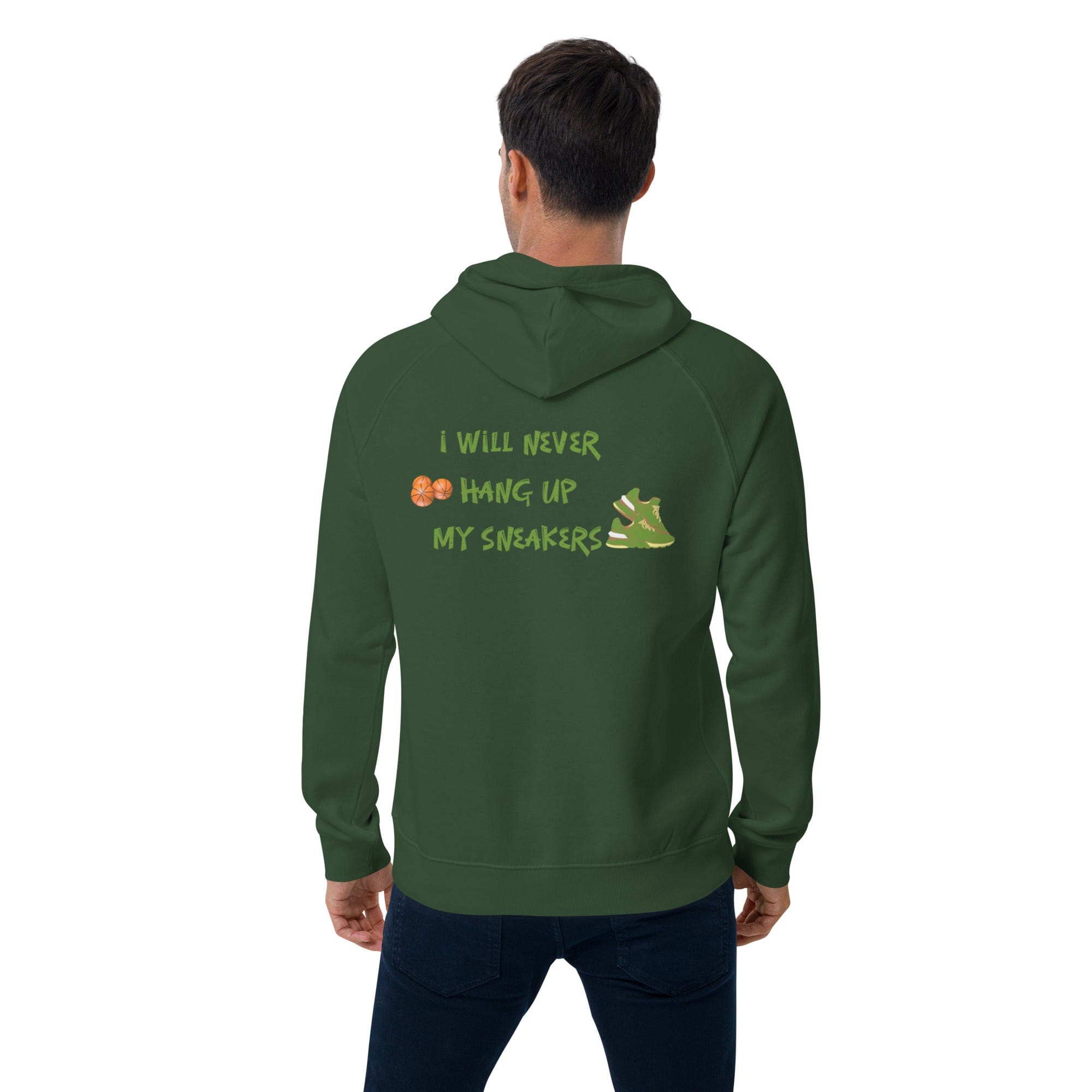 OGBALLA "Never Hang Up My Sneakers" Unisex eco raglan hoodie