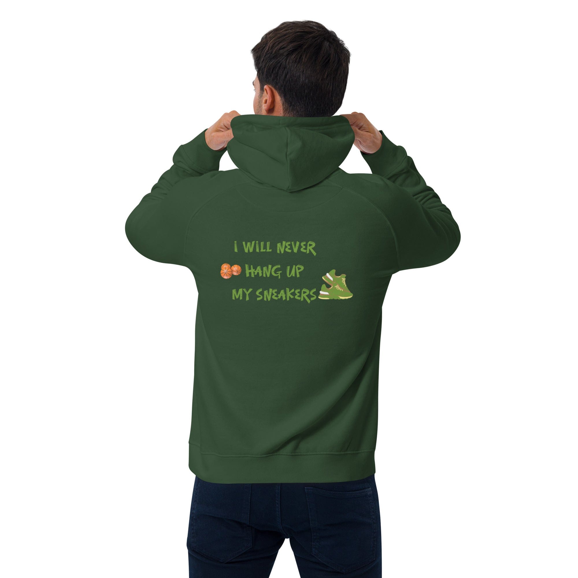 OGBALLA "Never Hang Up My Sneakers" Unisex eco raglan hoodie