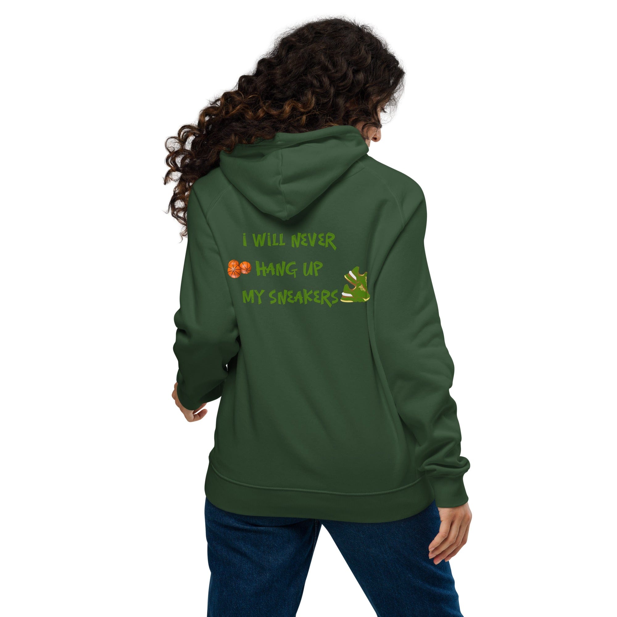 OGBALLA "Never Hang Up My Sneakers" Unisex eco raglan hoodie