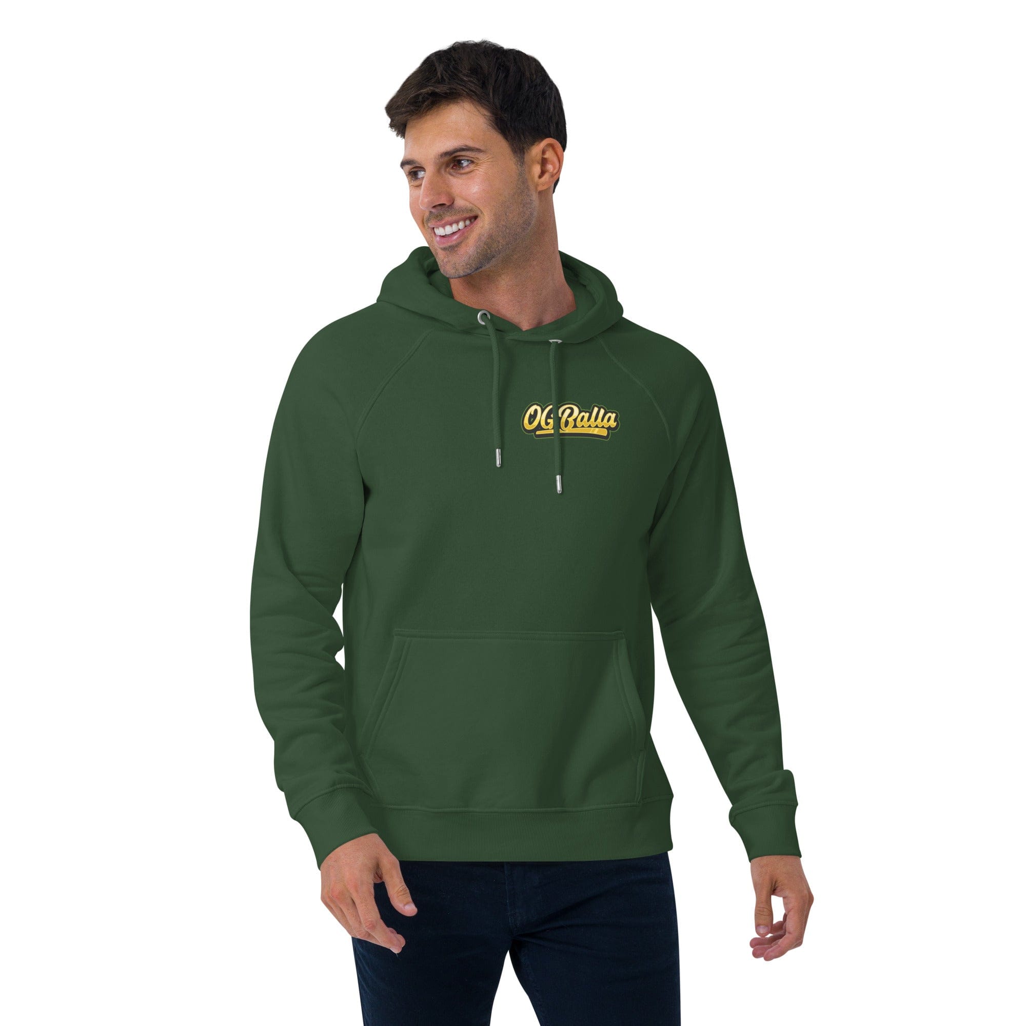 OGBALLA "Never Hang Up My Sneakers" Unisex eco raglan hoodie