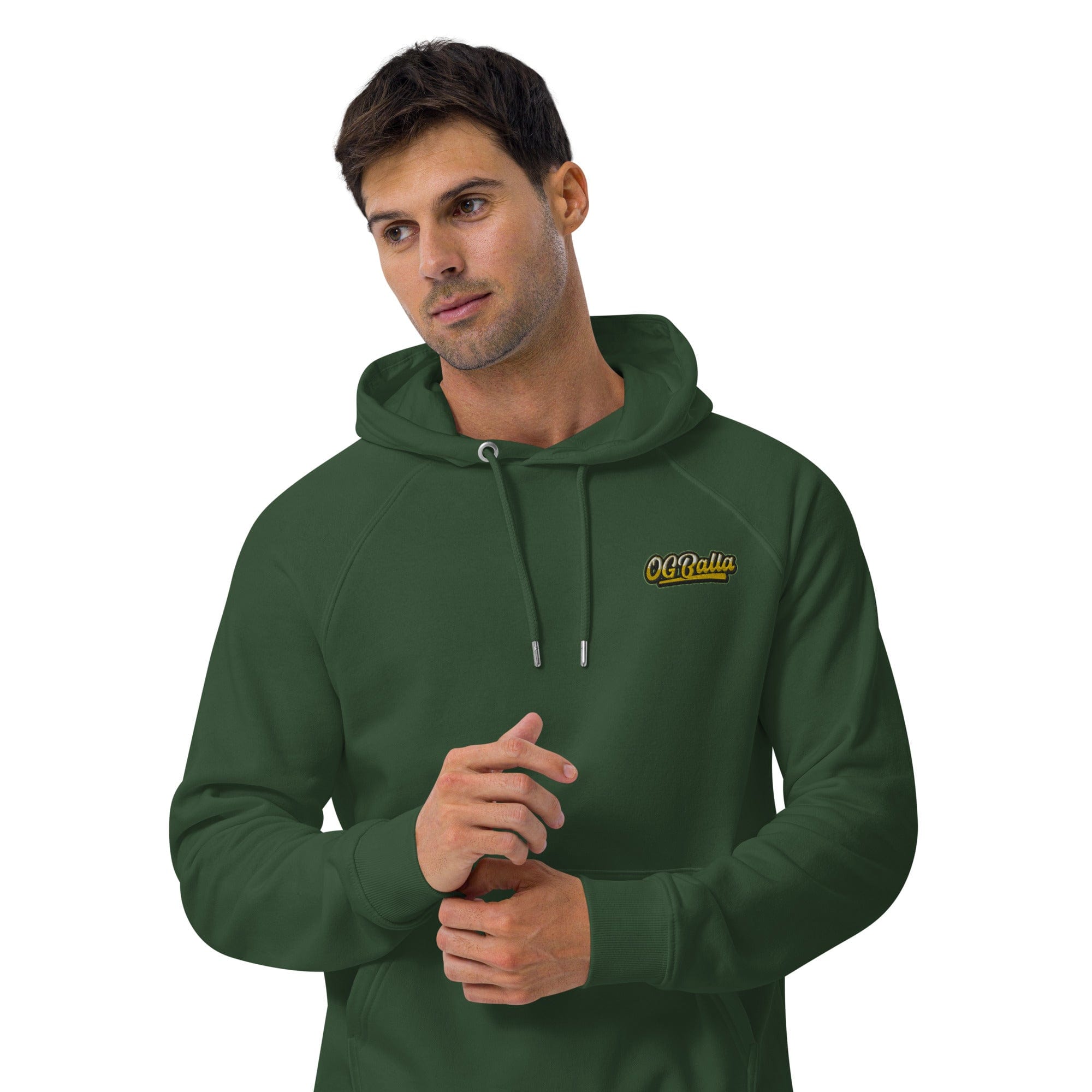 OGBALLA "Never Hang Up My Sneakers" Unisex eco raglan hoodie