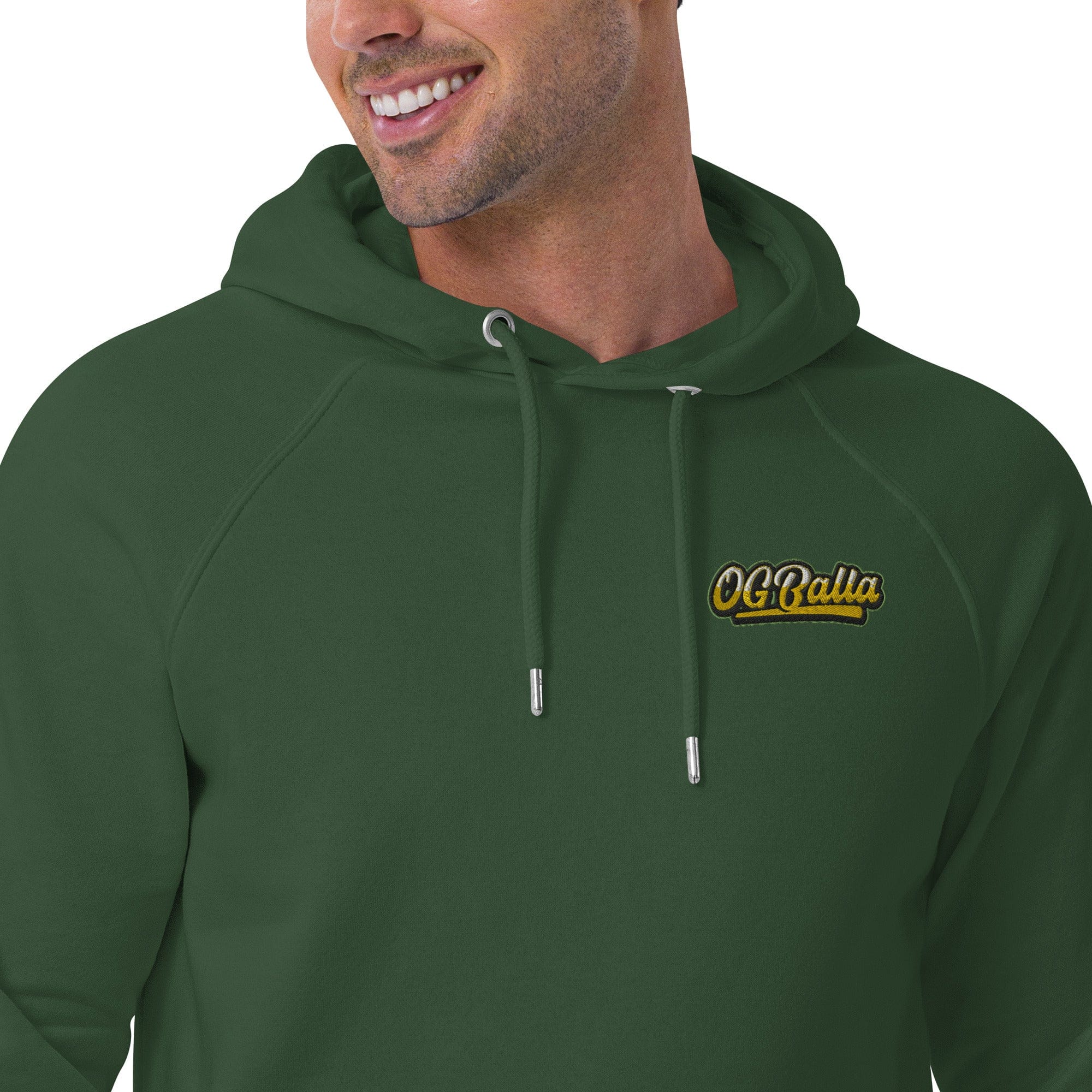 OGBALLA "Never Hang Up My Sneakers" Unisex eco raglan hoodie