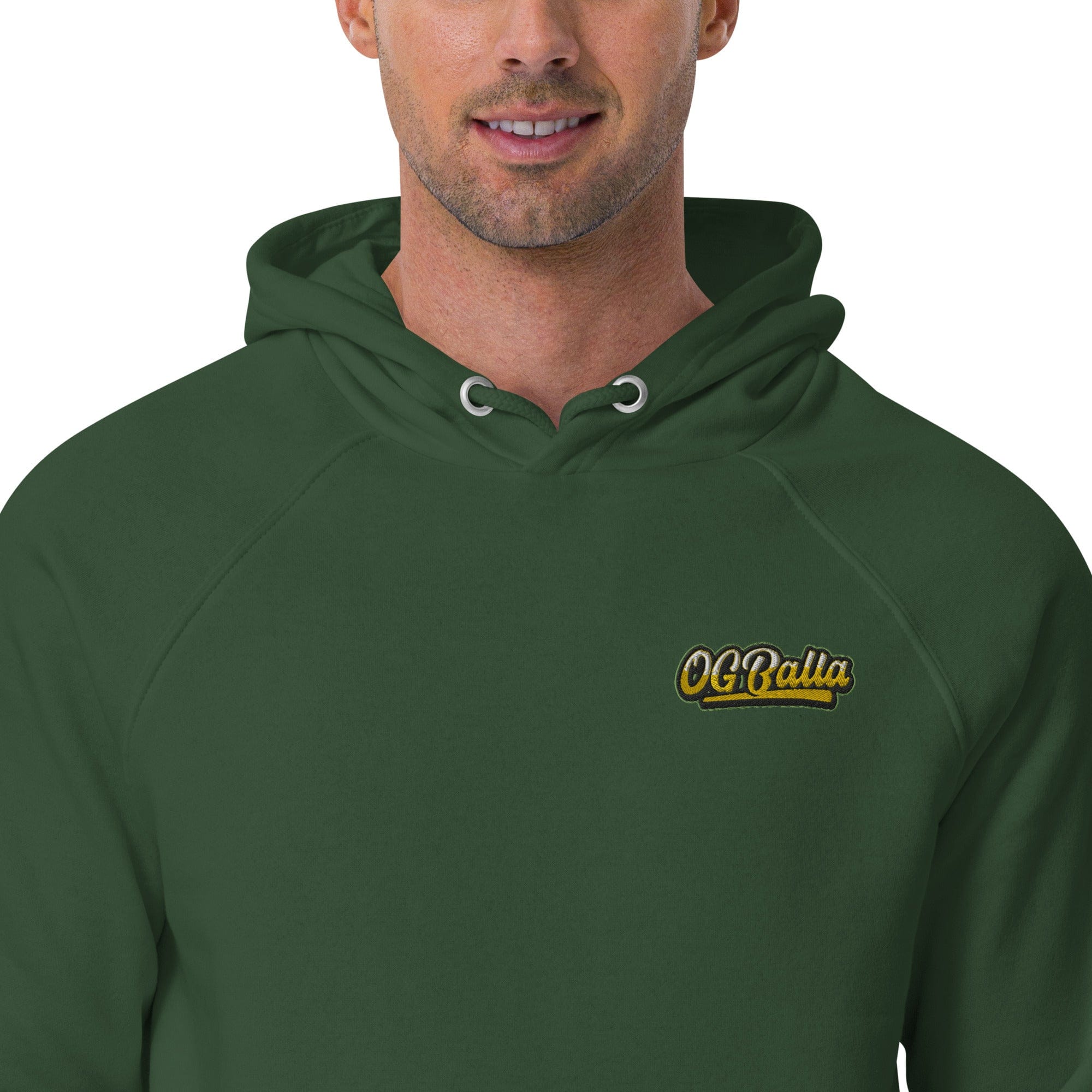 OGBALLA "Never Hang Up My Sneakers" Unisex eco raglan hoodie