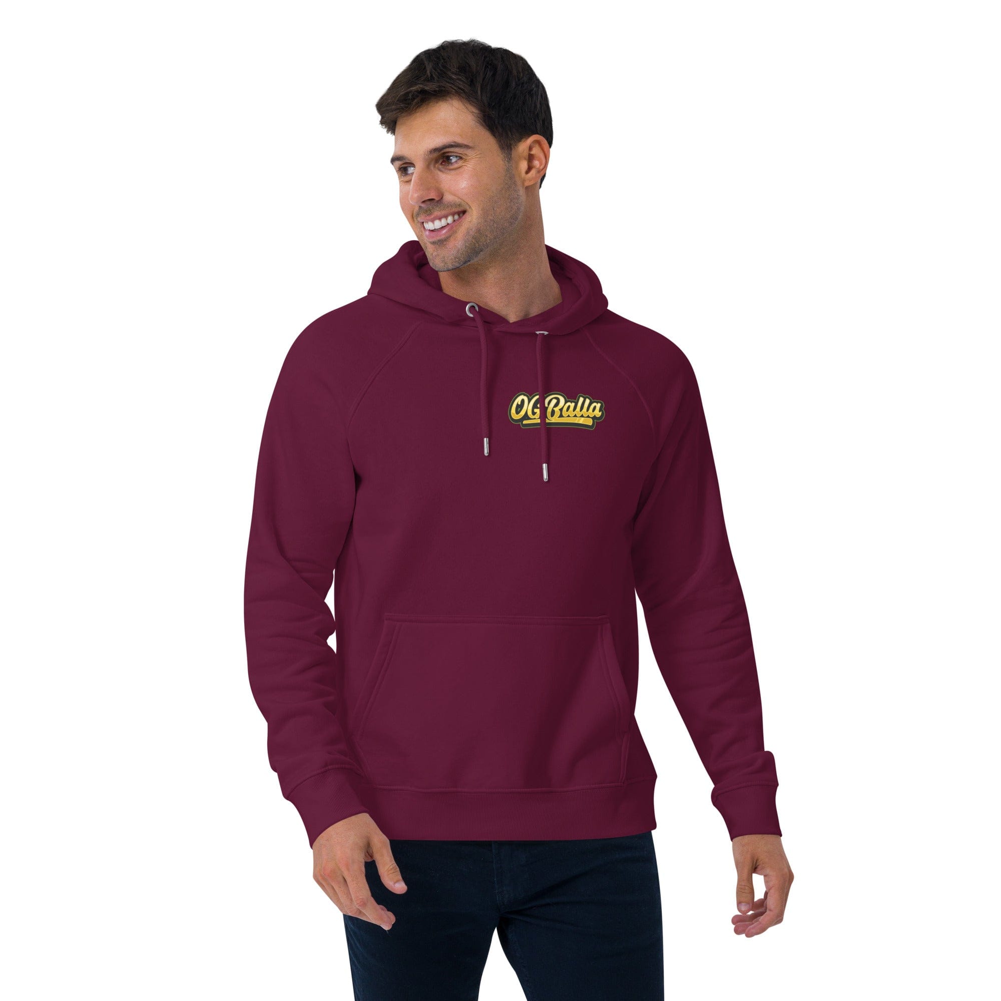 OGBALLA "Never Hang Up My Sneakers" Unisex eco raglan hoodie