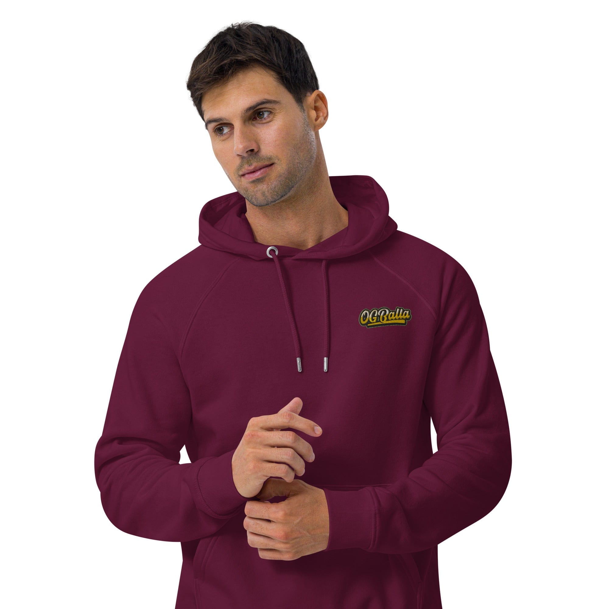 OGBALLA "Never Hang Up My Sneakers" Unisex eco raglan hoodie