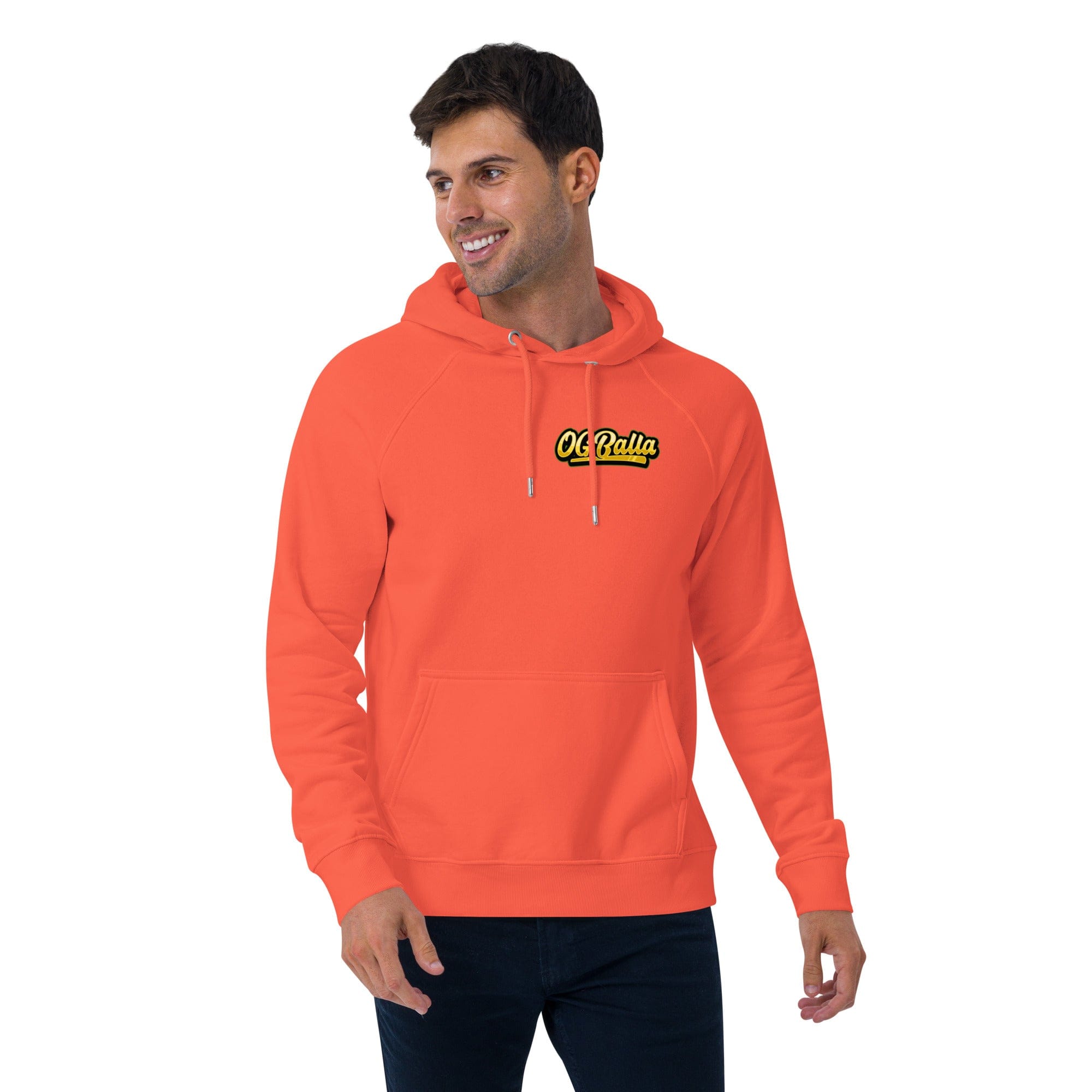 OGBALLA "Never Hang Up My Sneakers" Unisex eco raglan hoodie