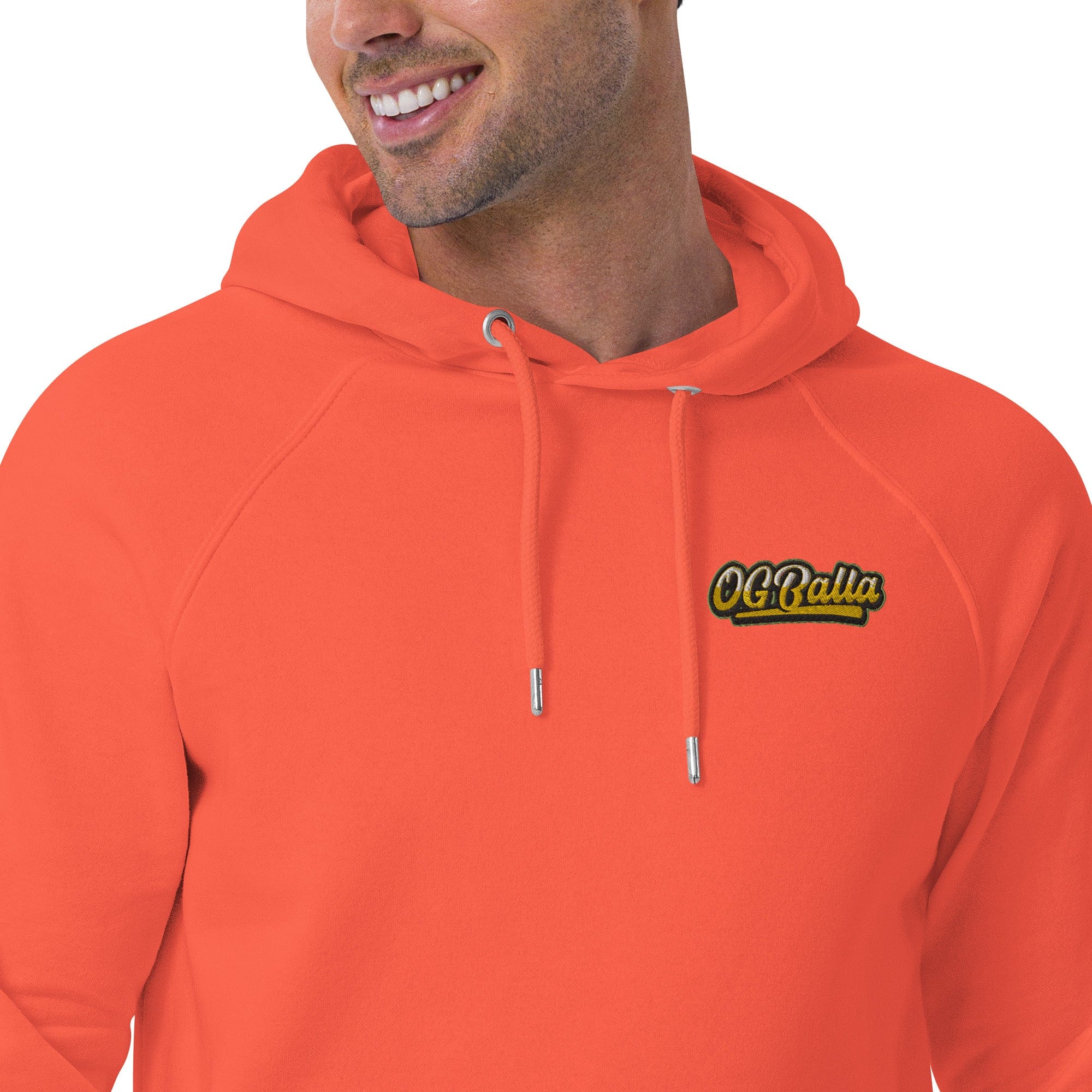 OGBALLA "Never Hang Up My Sneakers" Unisex eco raglan hoodie