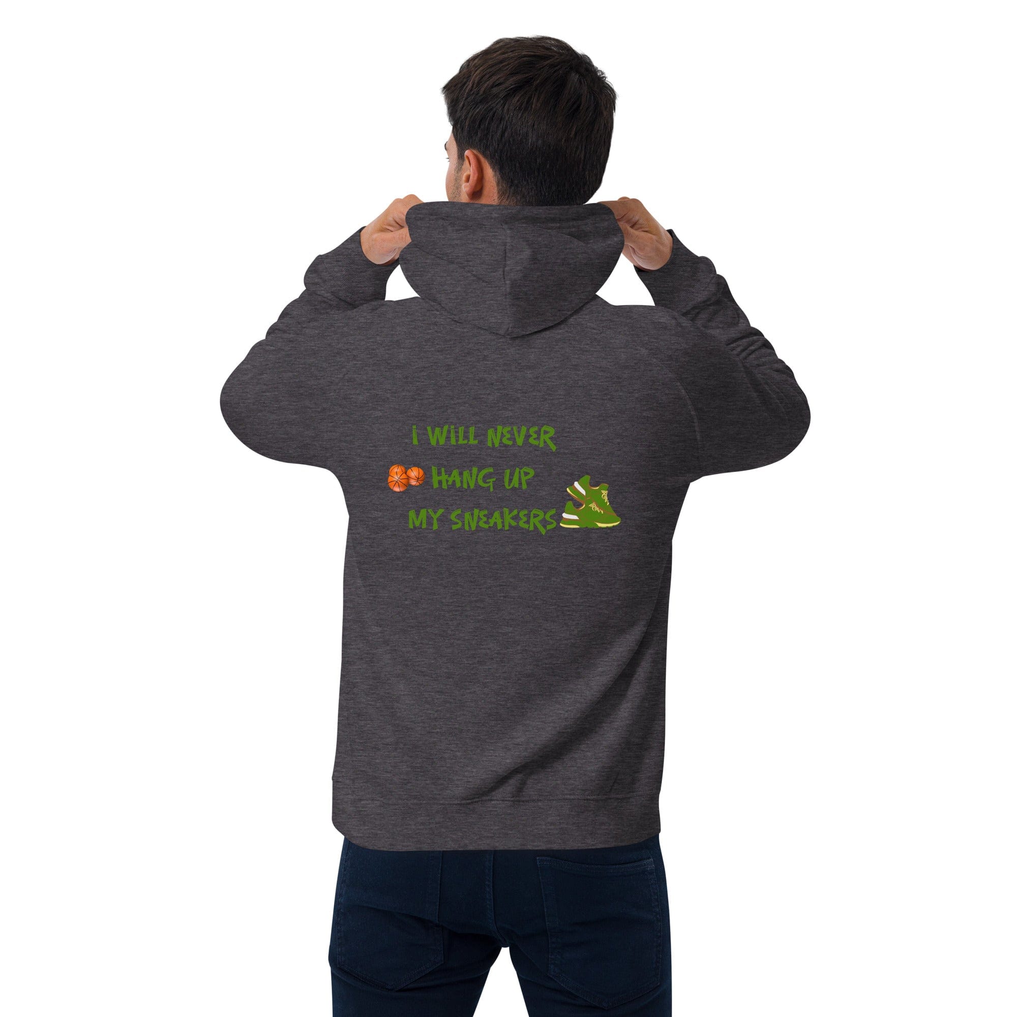 OGBALLA "Never Hang Up My Sneakers" Unisex eco raglan hoodie