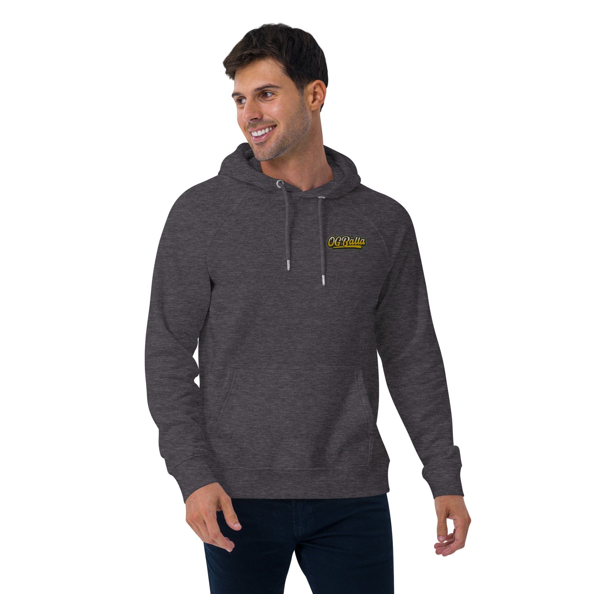 OGBALLA "Never Hang Up My Sneakers" Unisex eco raglan hoodie