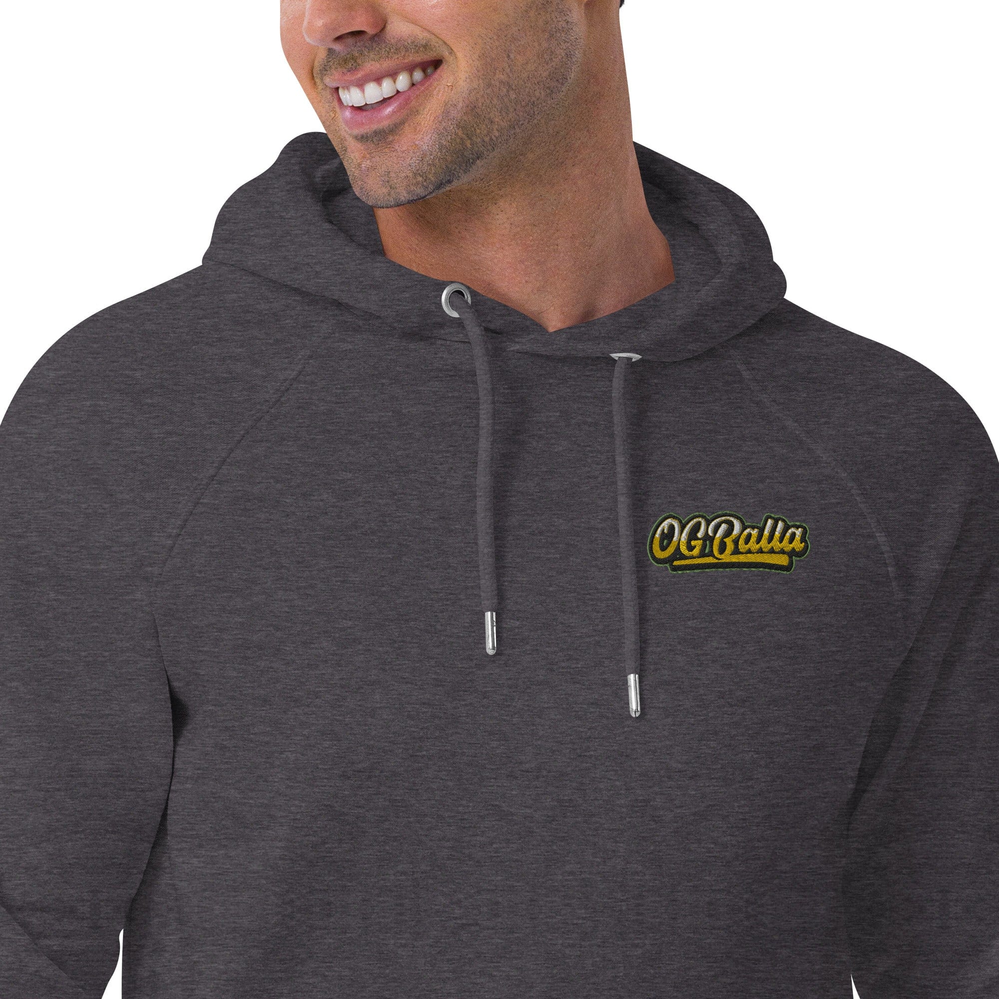 OGBALLA "Never Hang Up My Sneakers" Unisex eco raglan hoodie
