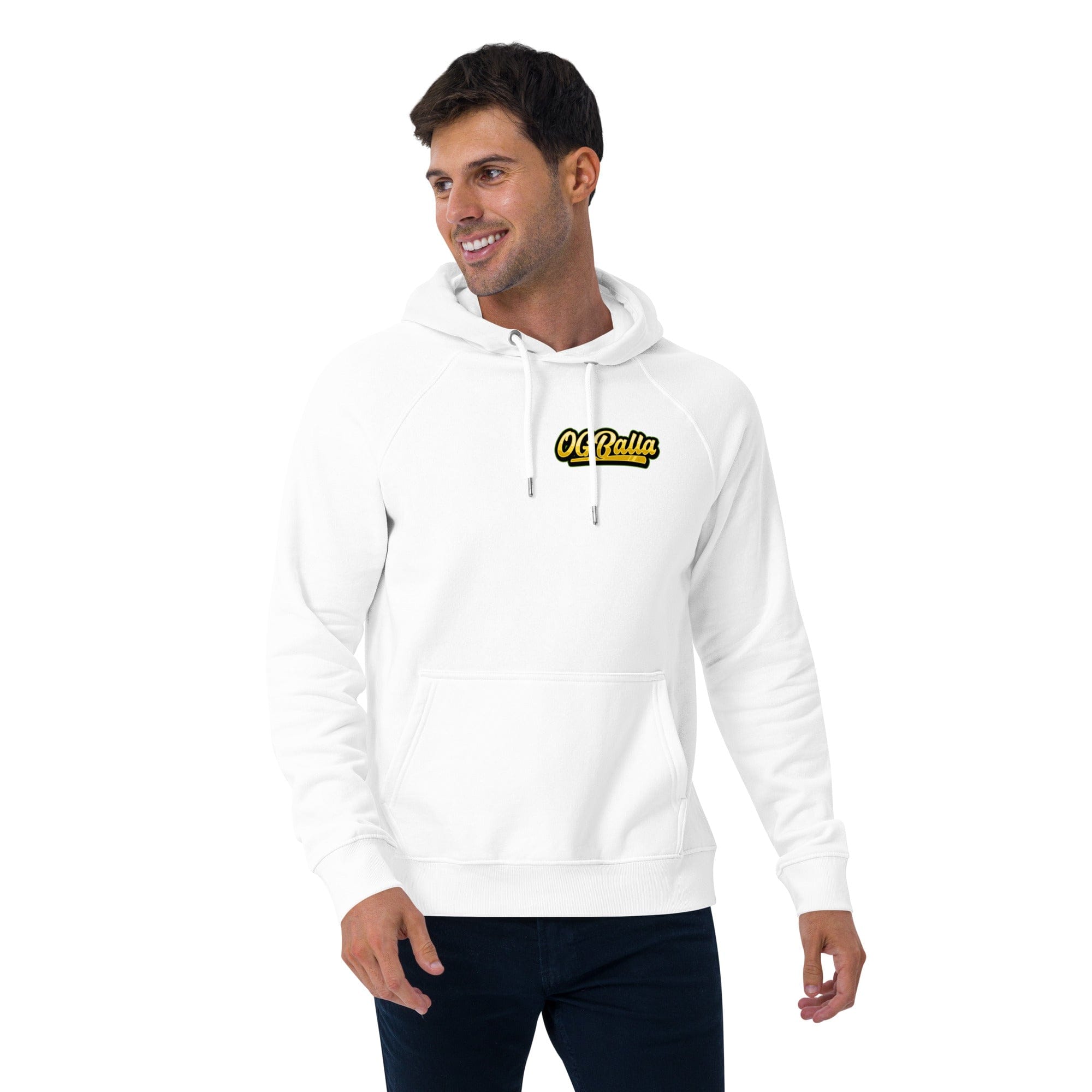 OGBALLA "Never Hang Up My Sneakers" Unisex eco raglan hoodie