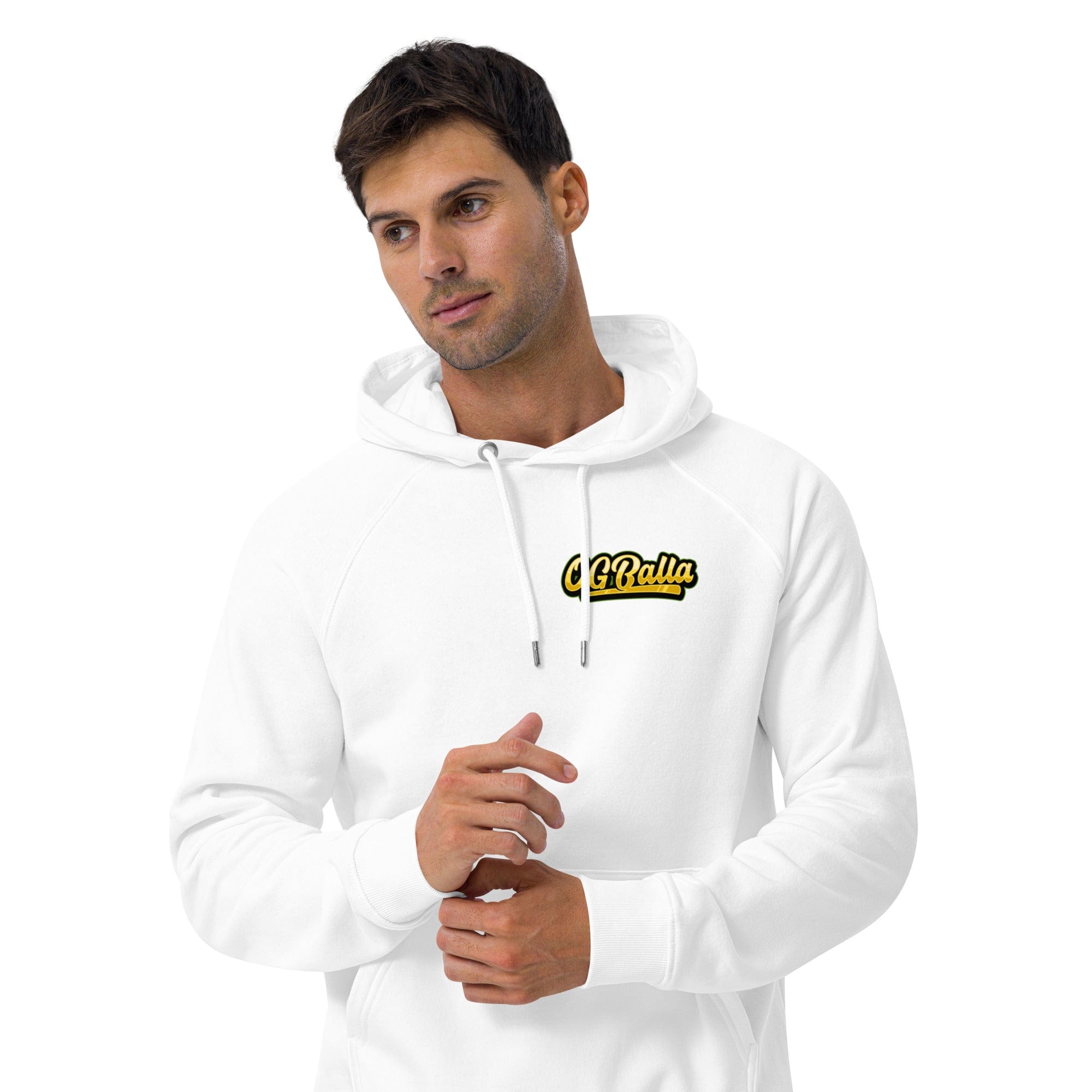 OGBALLA "Never Hang Up My Sneakers" Unisex eco raglan hoodie
