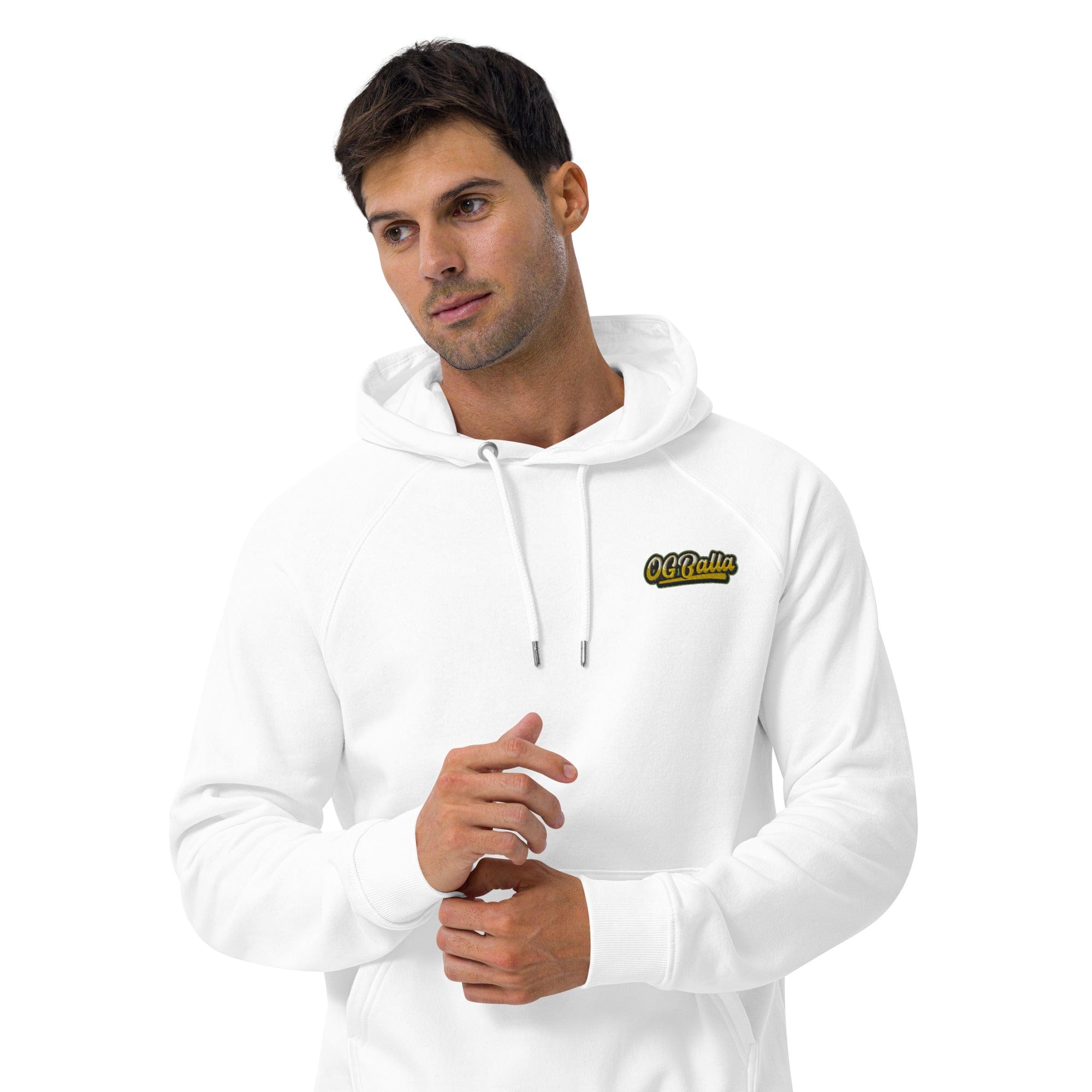 OGBALLA "Never Hang Up My Sneakers" Unisex eco raglan hoodie