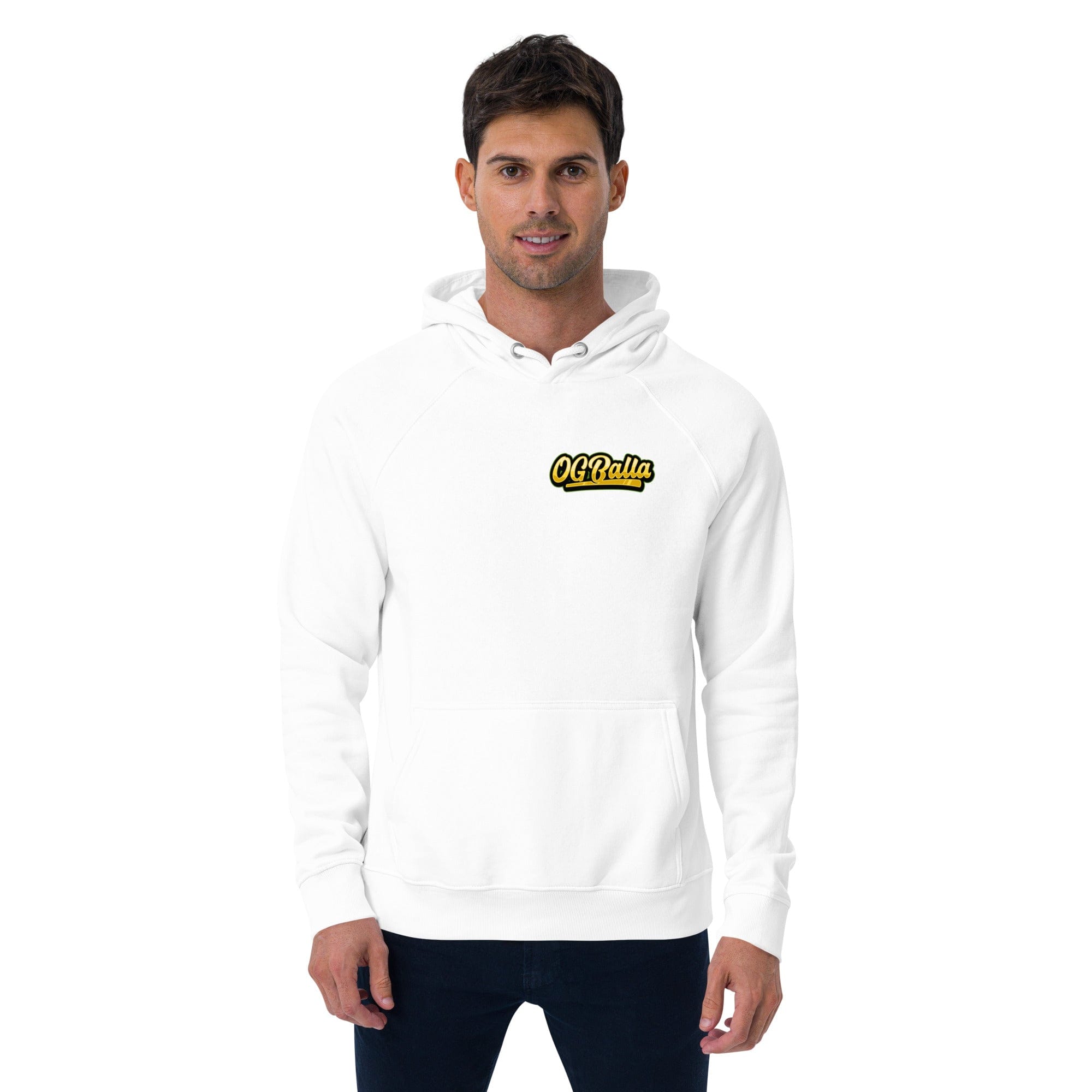 OGBALLA "Never Hang Up My Sneakers" Unisex eco raglan hoodie