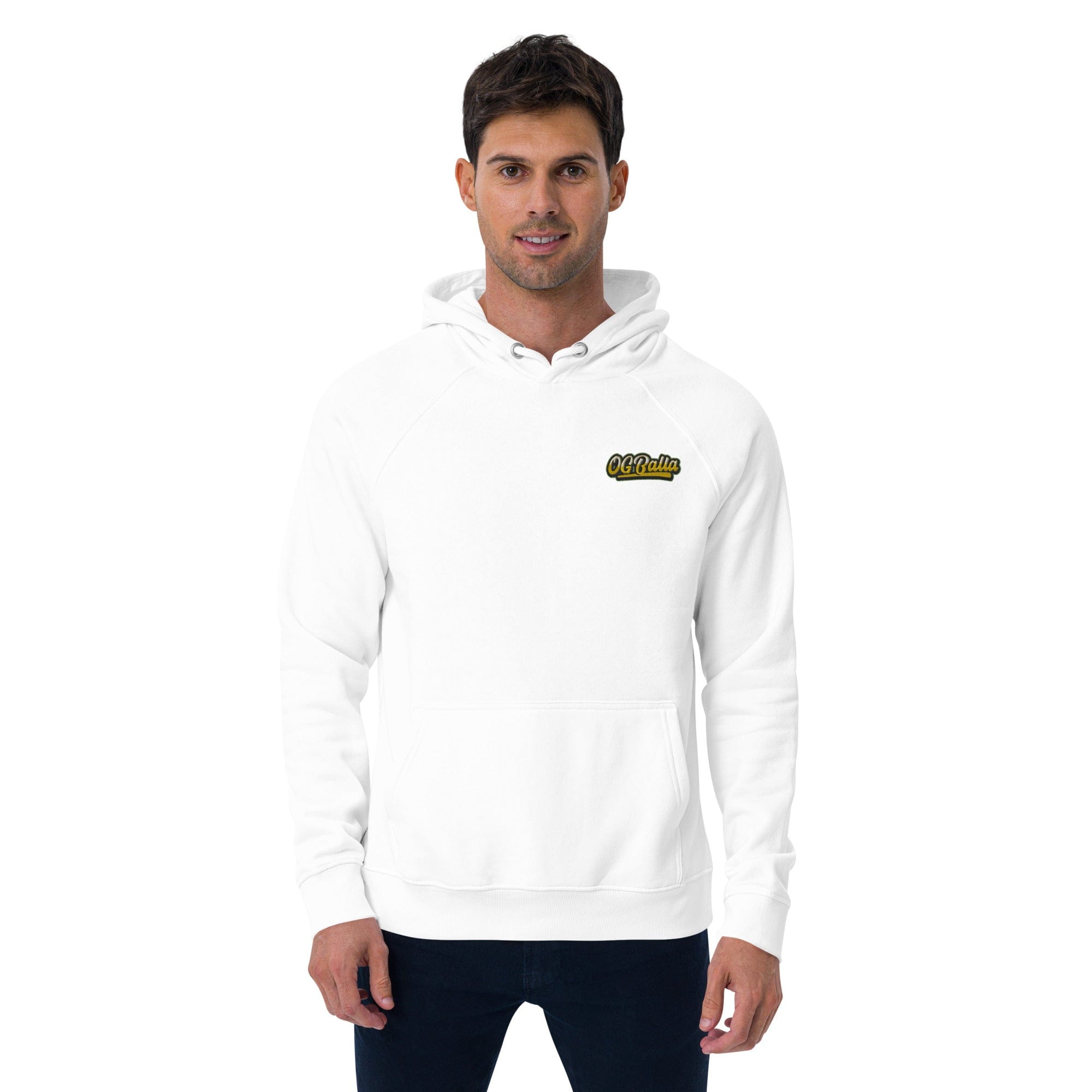 OGBALLA "Never Hang Up My Sneakers" Unisex eco raglan hoodie