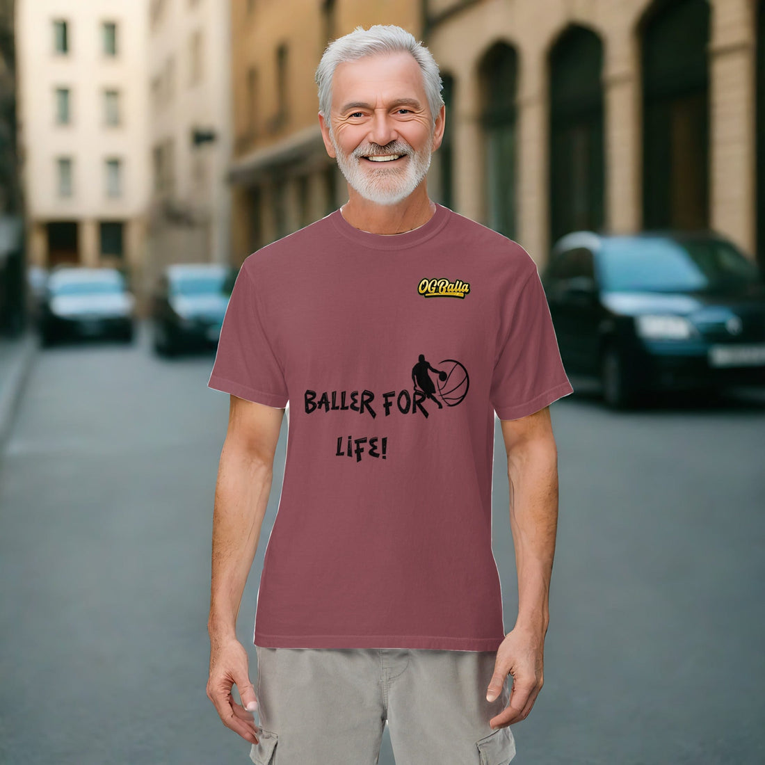 OGBALLA "Balla For Life" Unisex heavyweight t-shirt