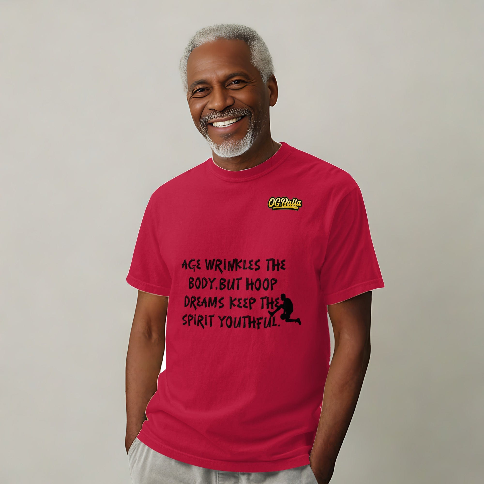 OGBALLA "Hoop Dreams keep You Youthful" Unisex heavyweight t-shirt