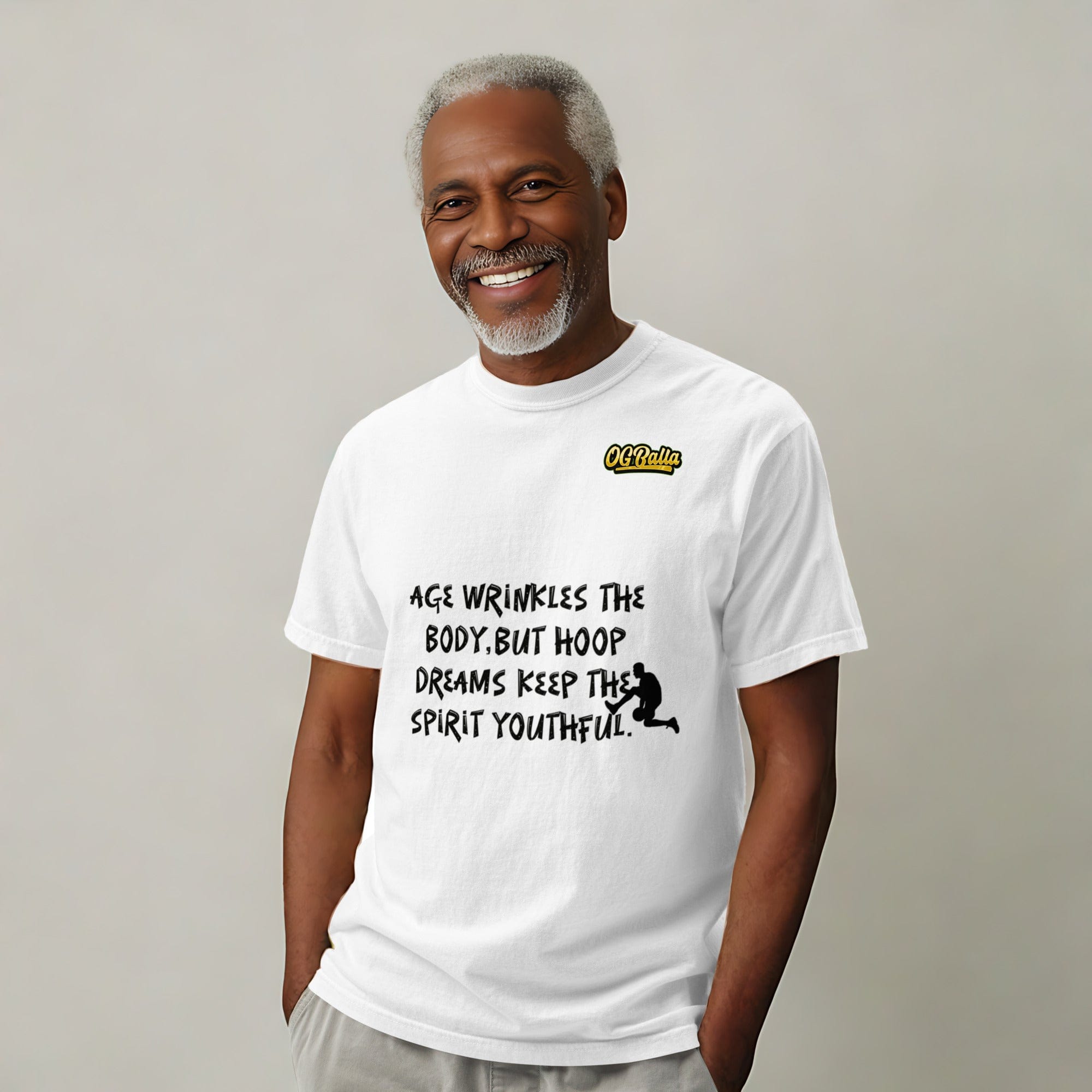 OGBALLA "Hoop Dreams keep You Youthful" Unisex heavyweight t-shirt