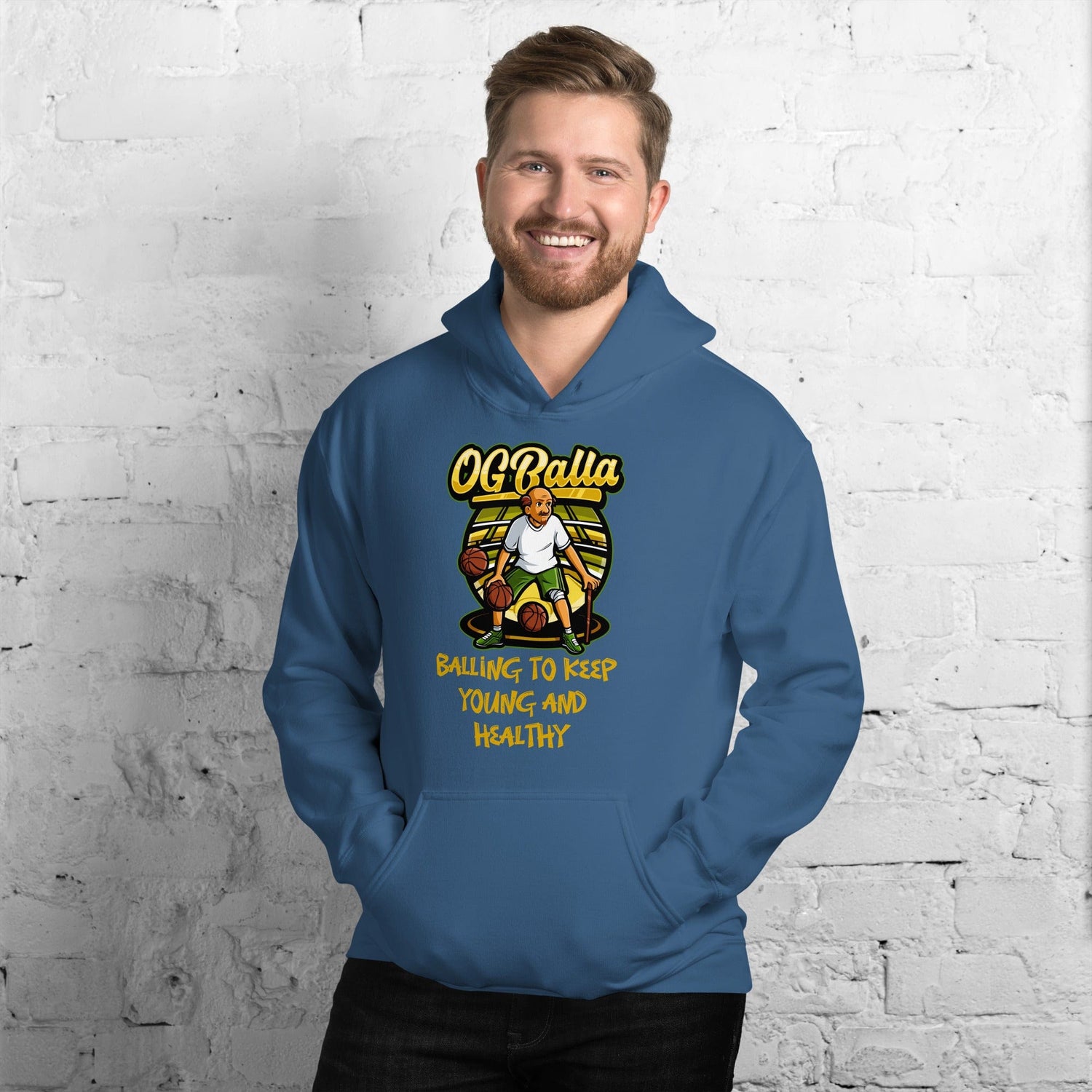 OGBALLA "Balling To Keep Young and Healthy" Unisex Hoodie - OGBALLA.com