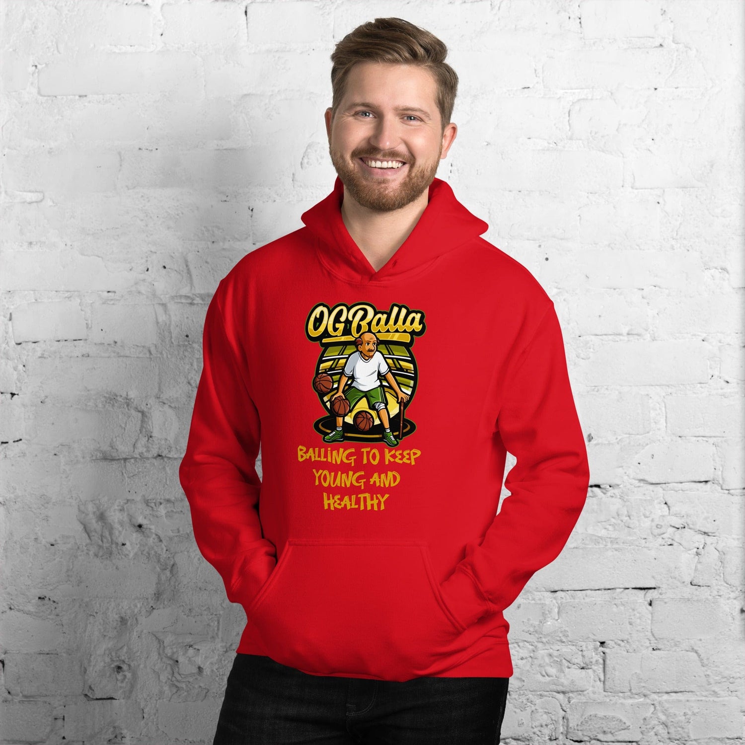 OGBALLA "Balling To Keep Young and Healthy" Unisex Hoodie - OGBALLA.com