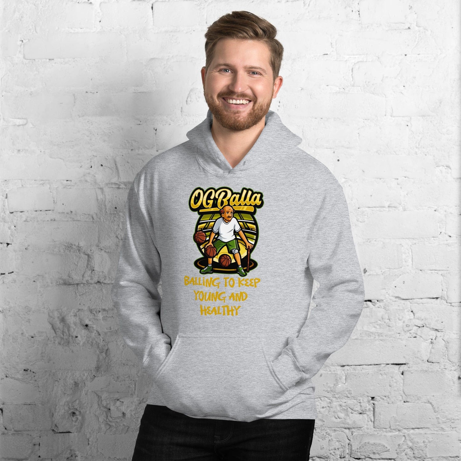 OGBALLA "Balling To Keep Young and Healthy" Unisex Hoodie - OGBALLA.com