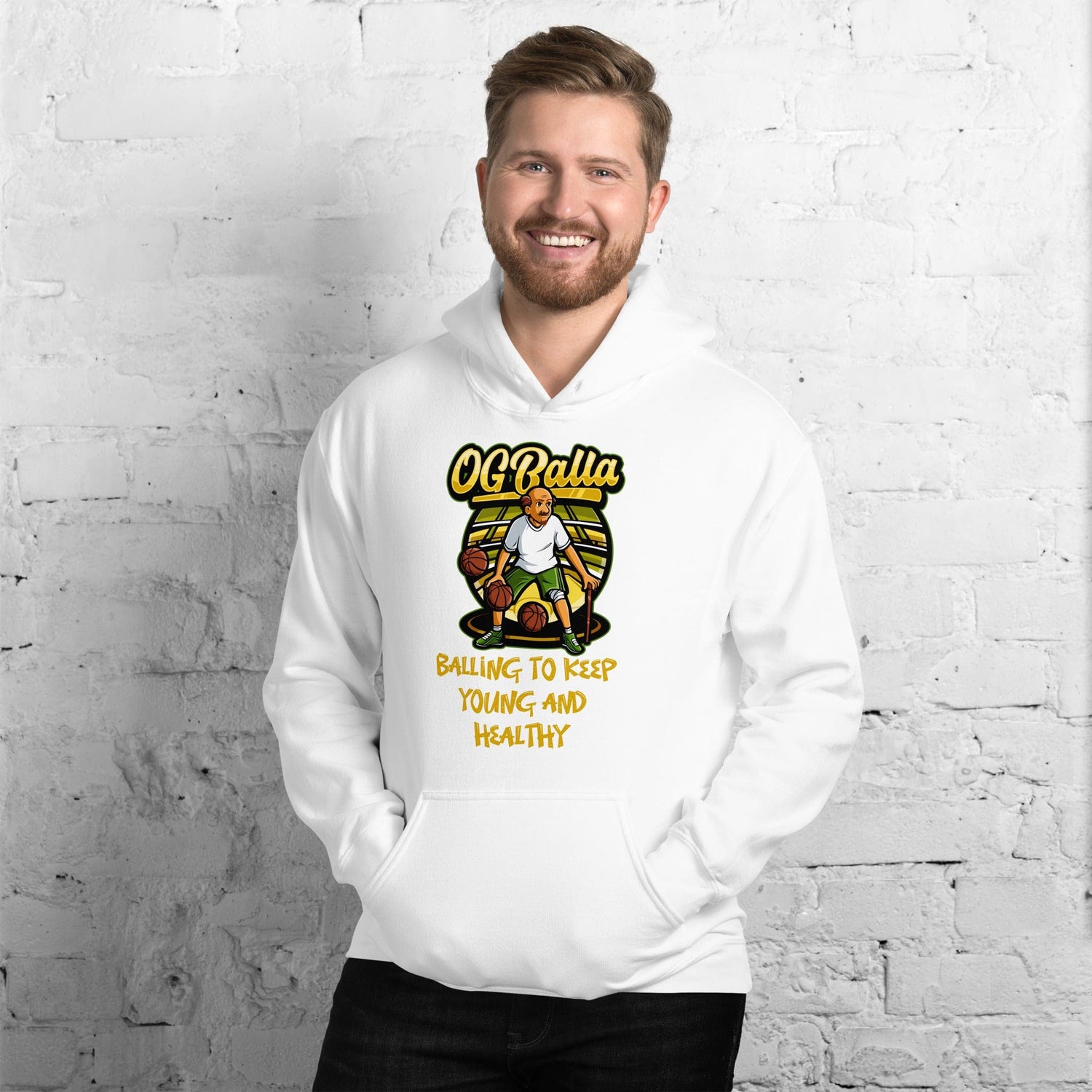 OGBALLA "Balling To Keep Young and Healthy" Unisex Hoodie - OGBALLA.com