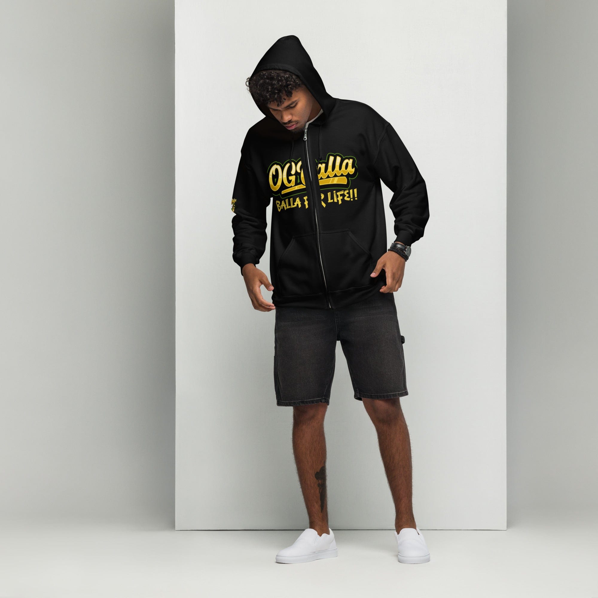 OGBALLA "Balla For Life" Unisex heavy blend zip hoodie *NEW - OGBALLA.com