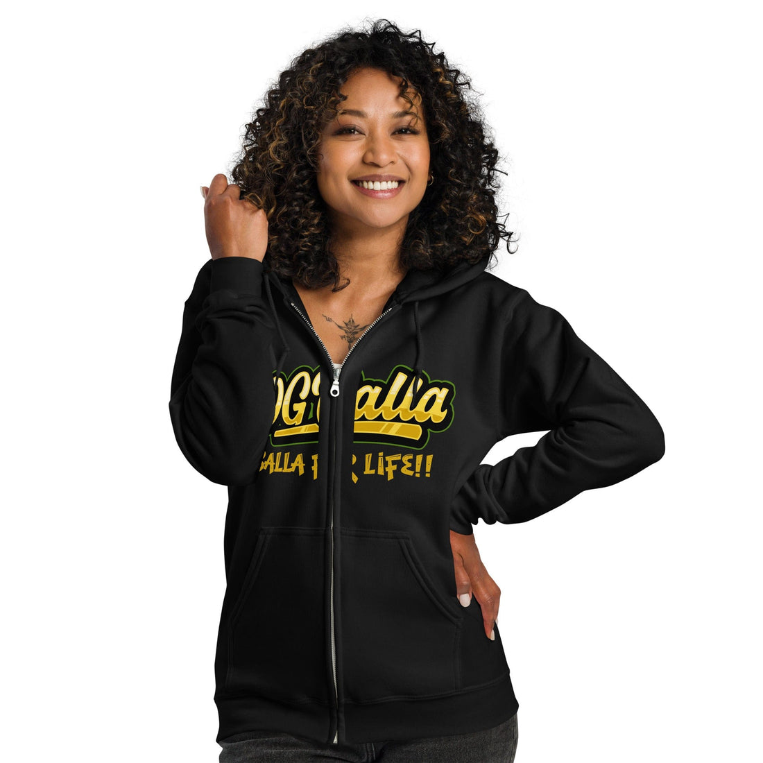 OGBALLA "In A Relationship With The Rim" Unisex heavy blend zip hoodie *NEW - OGBALLA.com