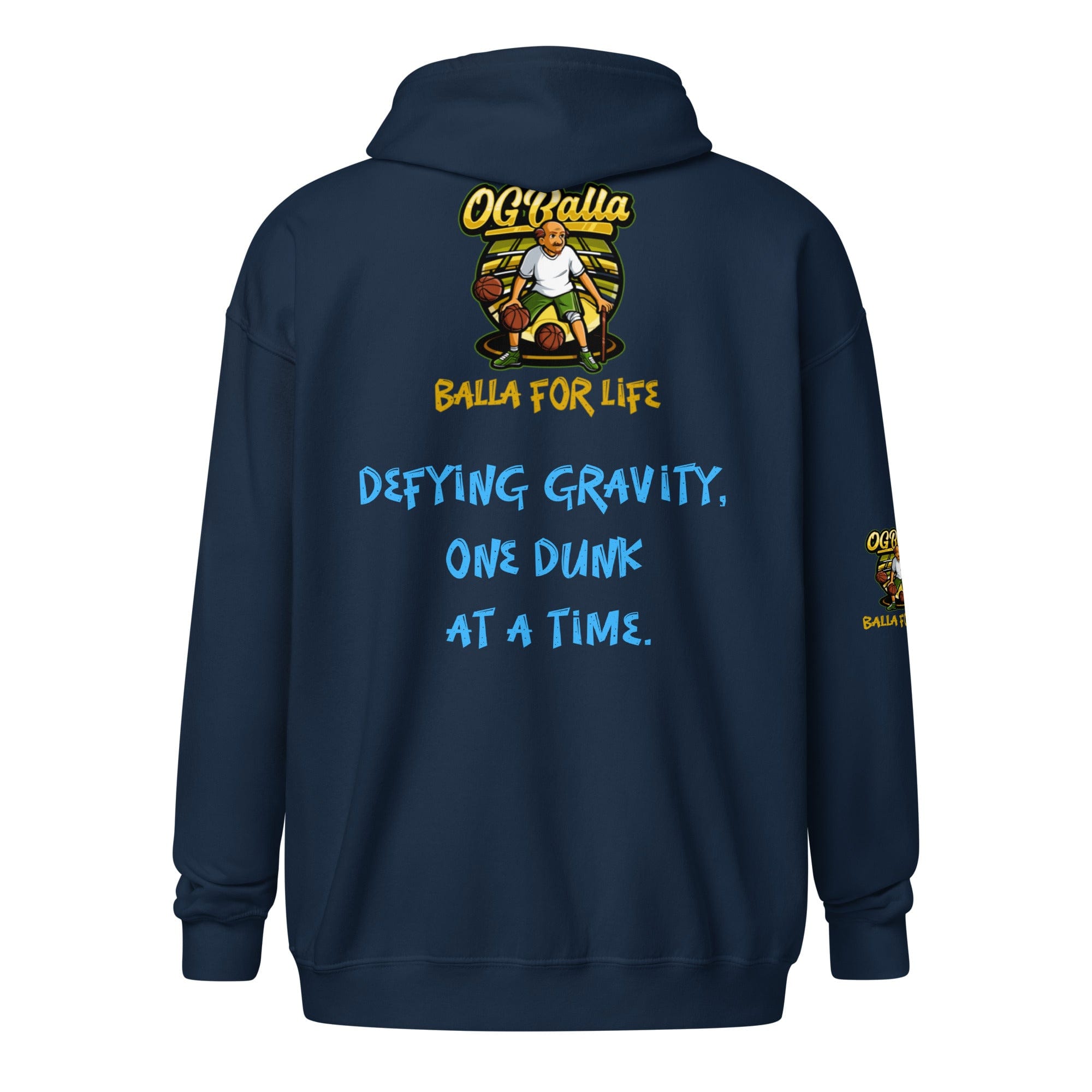 OGBALLA "Balla For Life" Unisex heavy blend zip hoodie *NEW - OGBALLA.com