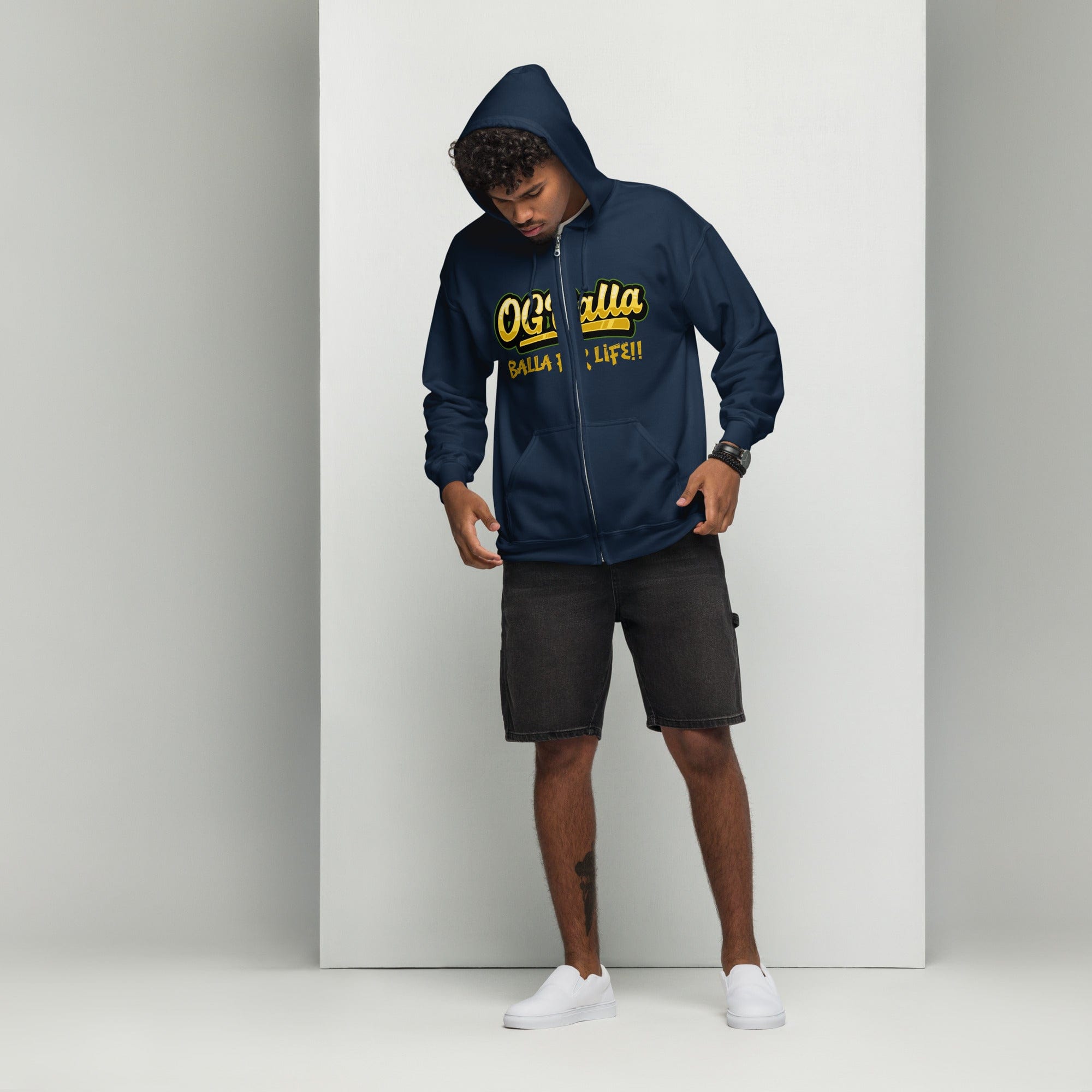 OGBALLA "In A Relationship With The Rim" Unisex heavy blend zip hoodie *NEW - OGBALLA.com