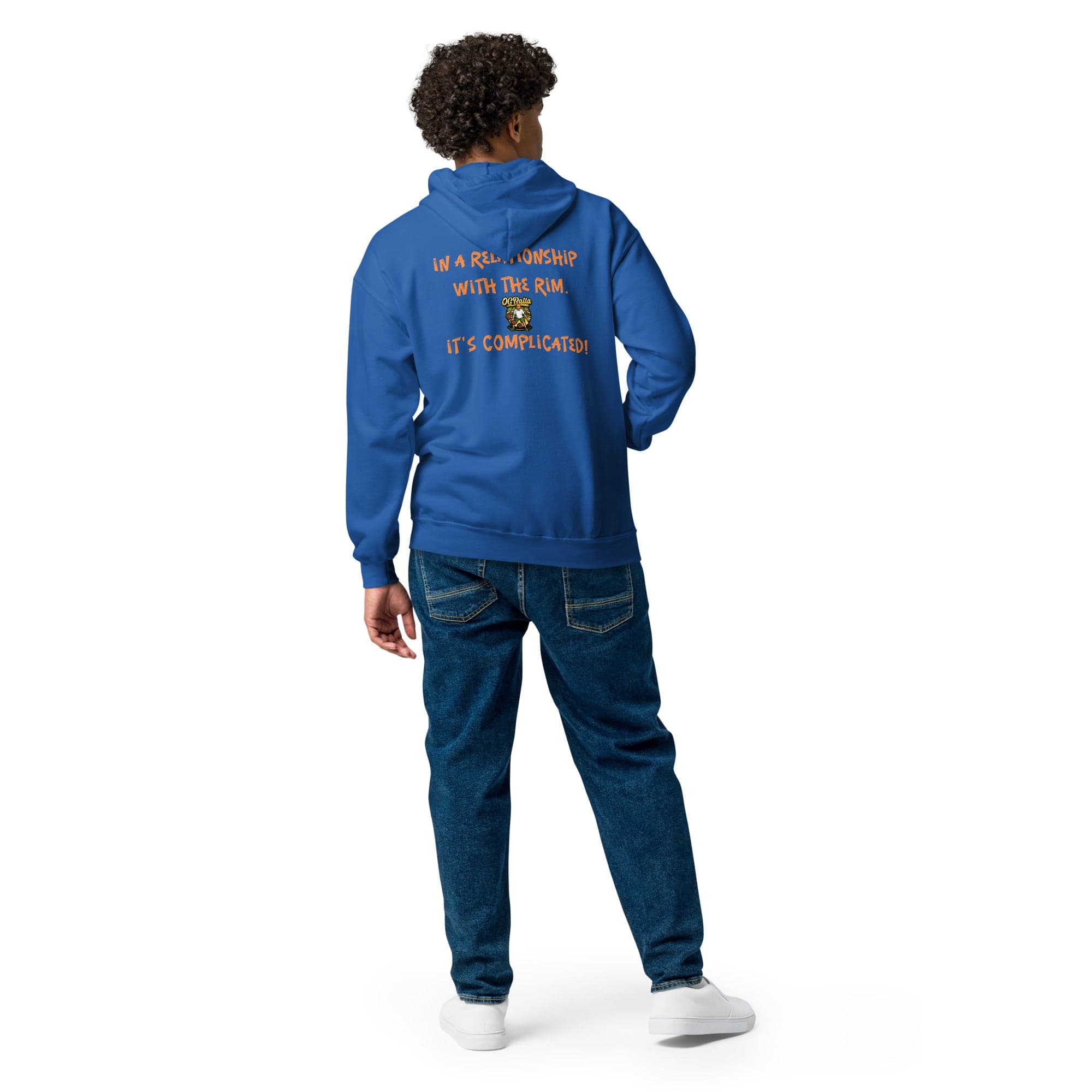OGBALLA "In A Relationship With The Rim" Unisex heavy blend zip hoodie