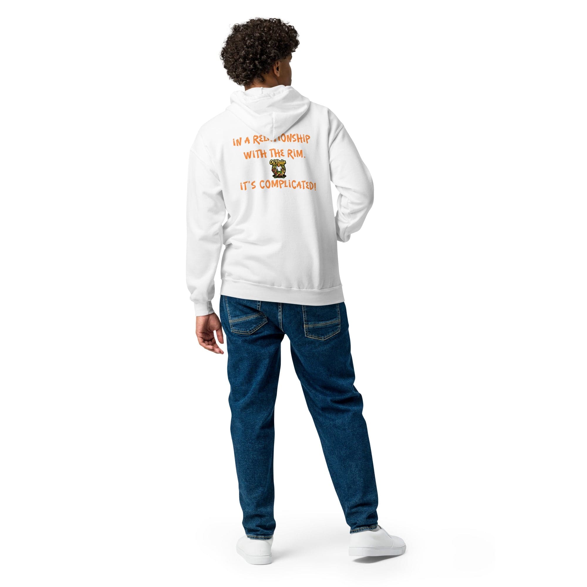 OGBALLA "In A Relationship With The Rim" Unisex heavy blend zip hoodie