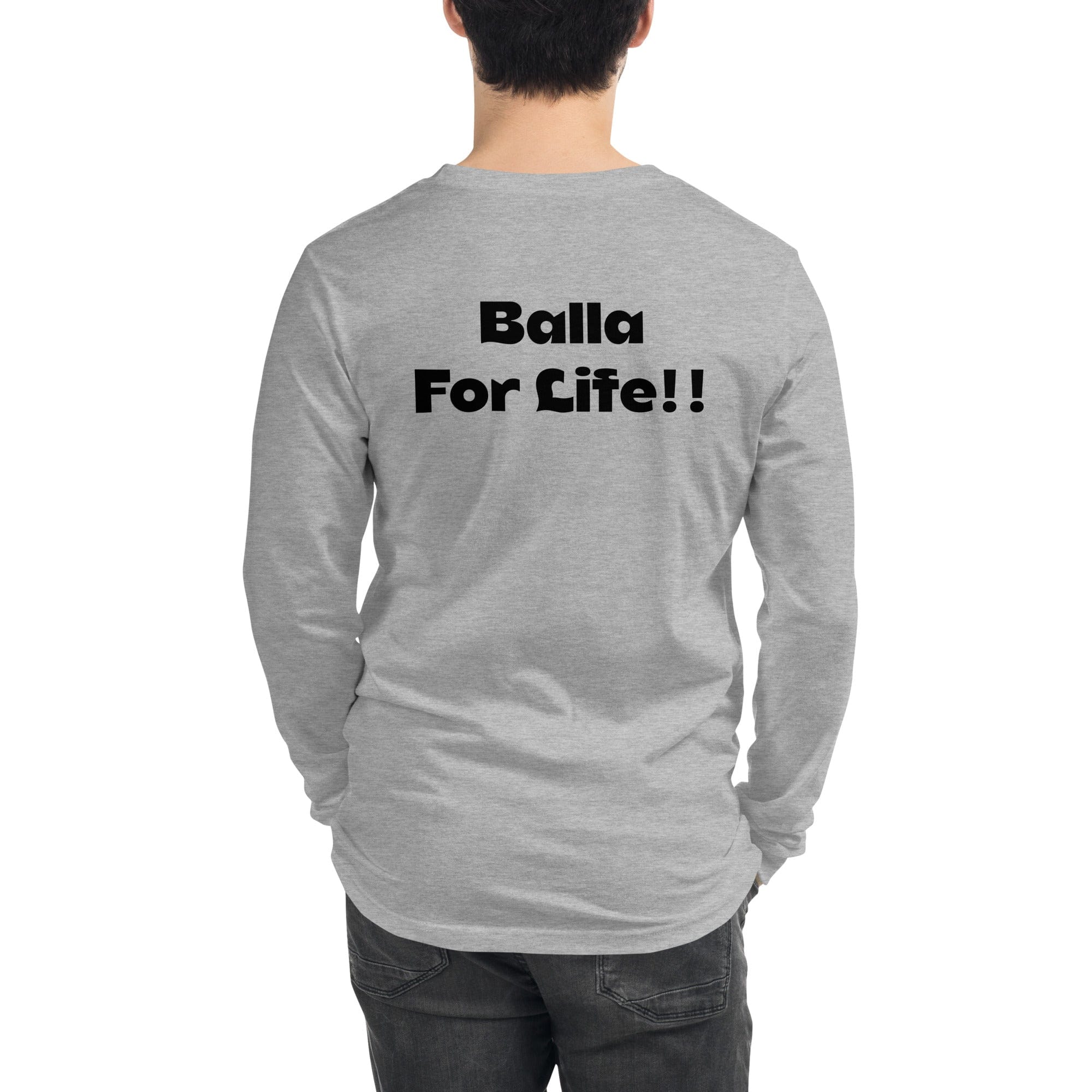 OGBALLA "Balling To Keep Young And Healthy" Quote Unisex Long Sleeve Tee