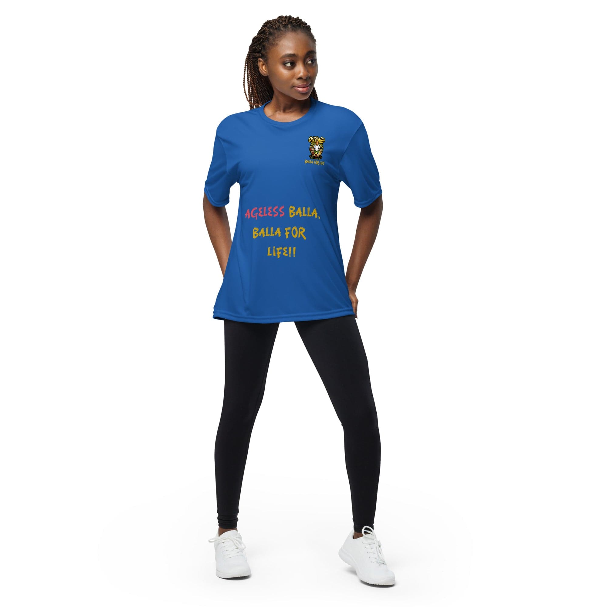 OGBALLA "Ageless Baller" Unisex performance crew neck t-shirt