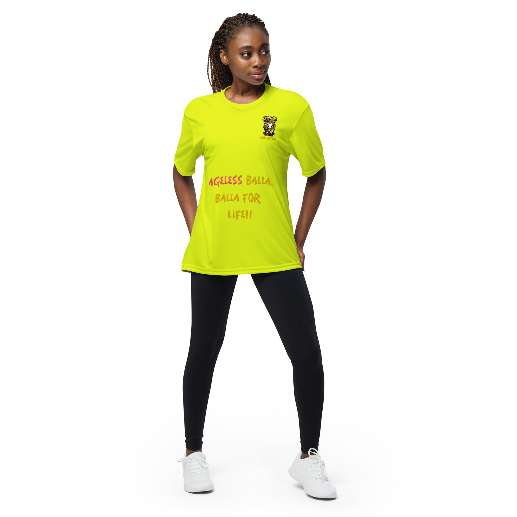 OGBALLA "Ageless Baller" Unisex performance crew neck t-shirt