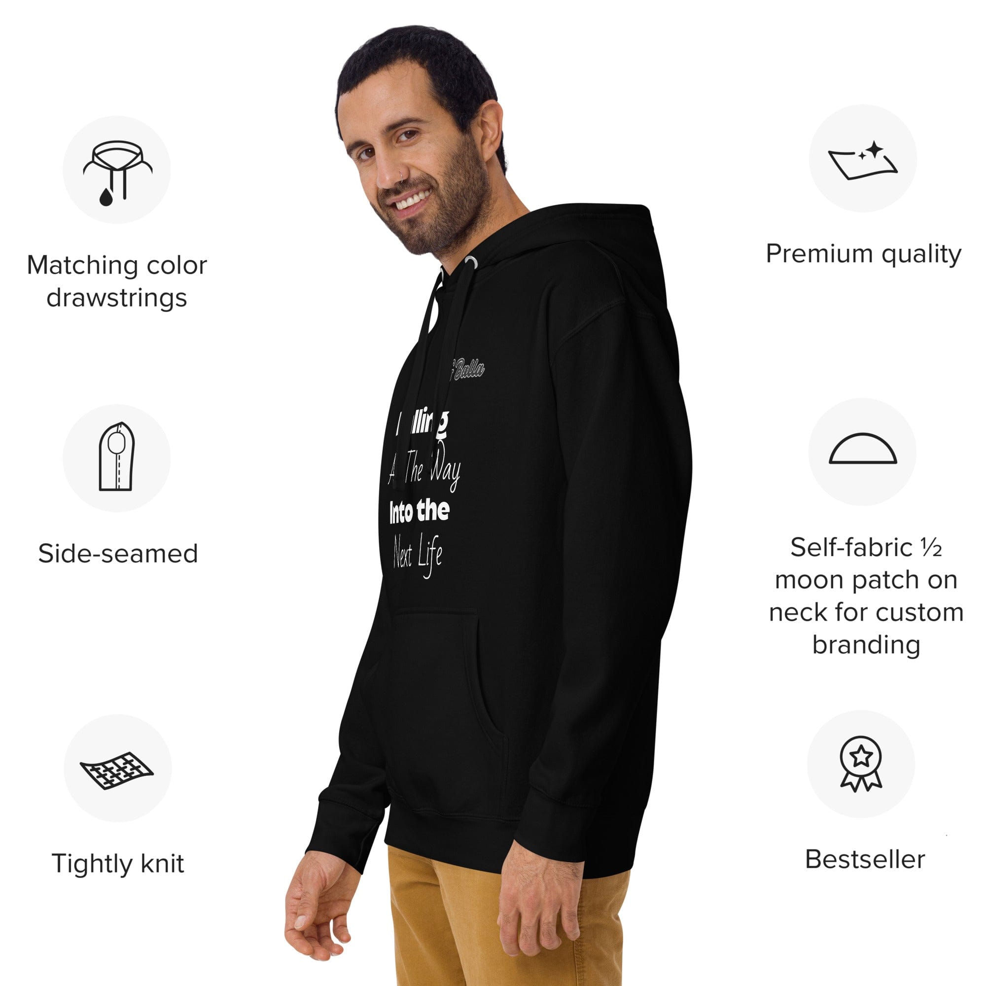 OGBALLA "Balling All The Way Into The Next Life" Quote Unisex Hoodie