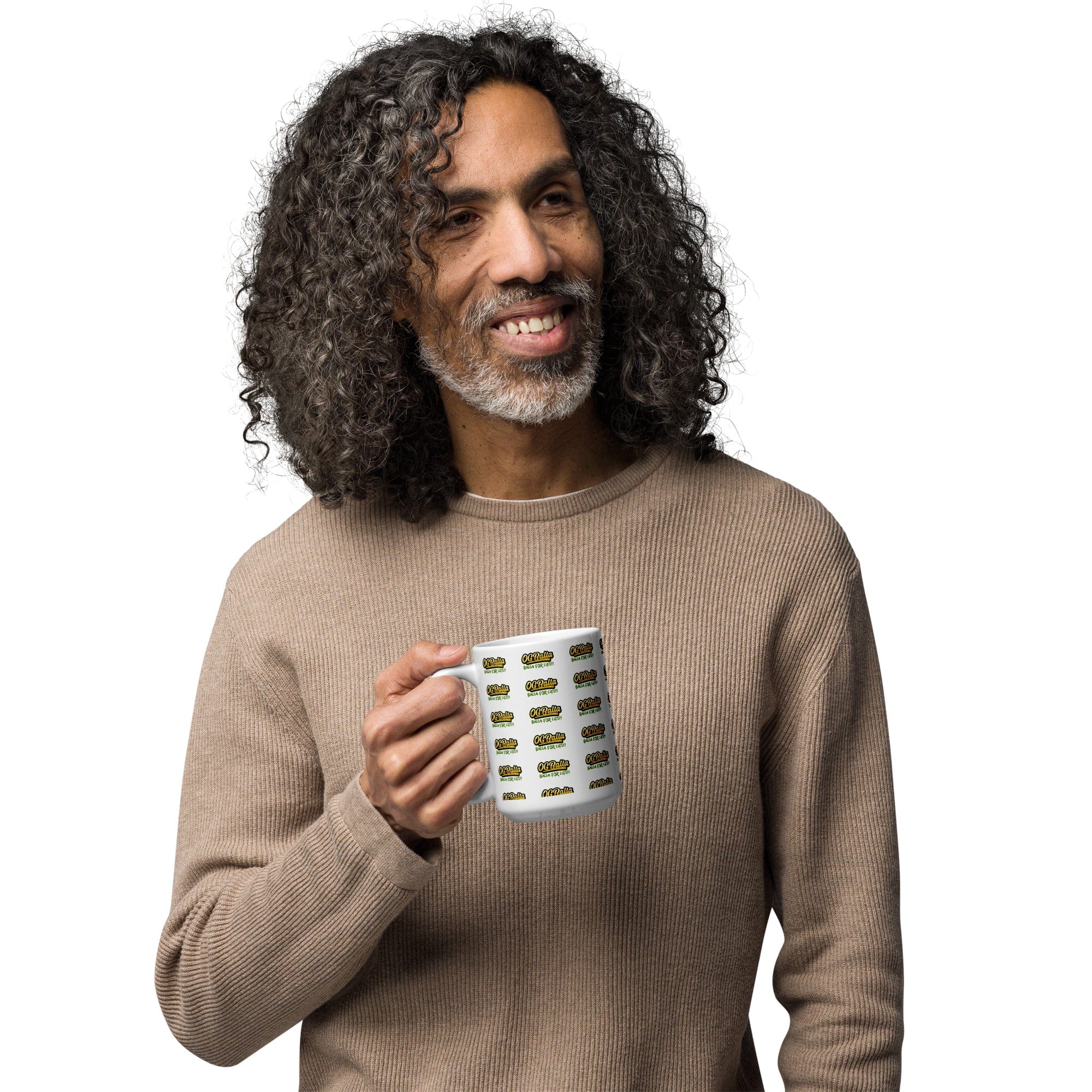 OGBALLA "Balla For Life" White glossy mug *NEW - OGBALLA.com