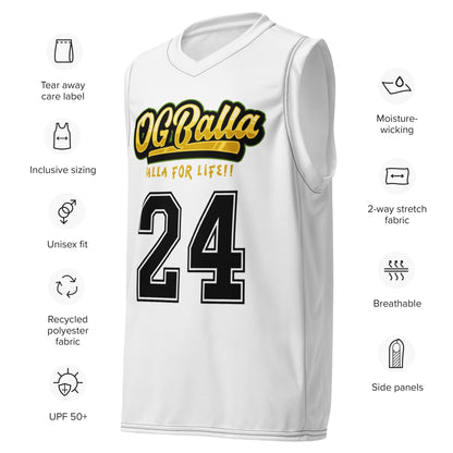 OGBALLA 8 Twenty-four 3.0 Recycled unisex basketball jersey - OGBALLA.com