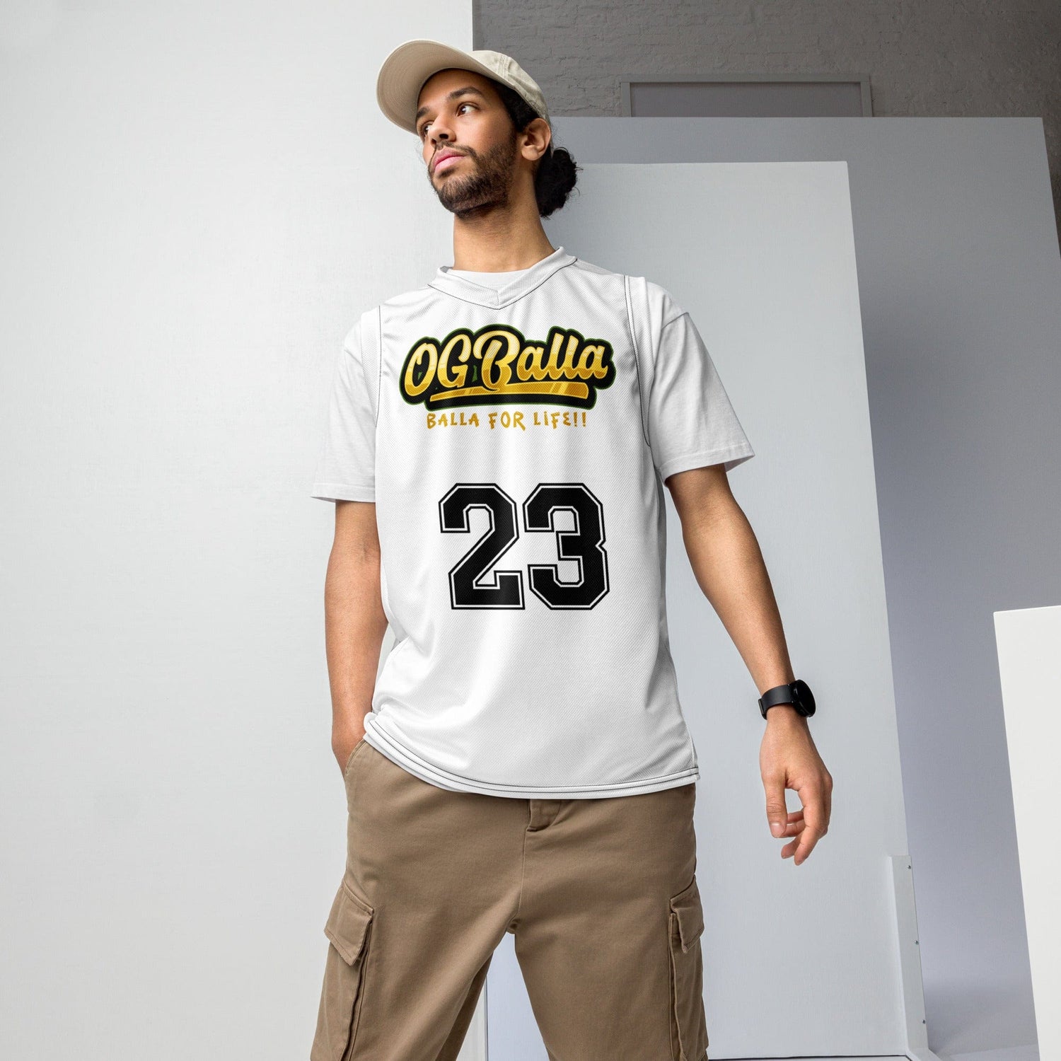 OGBALLA Number 23 Recycled unisex basketball jersey - OGBALLA.com