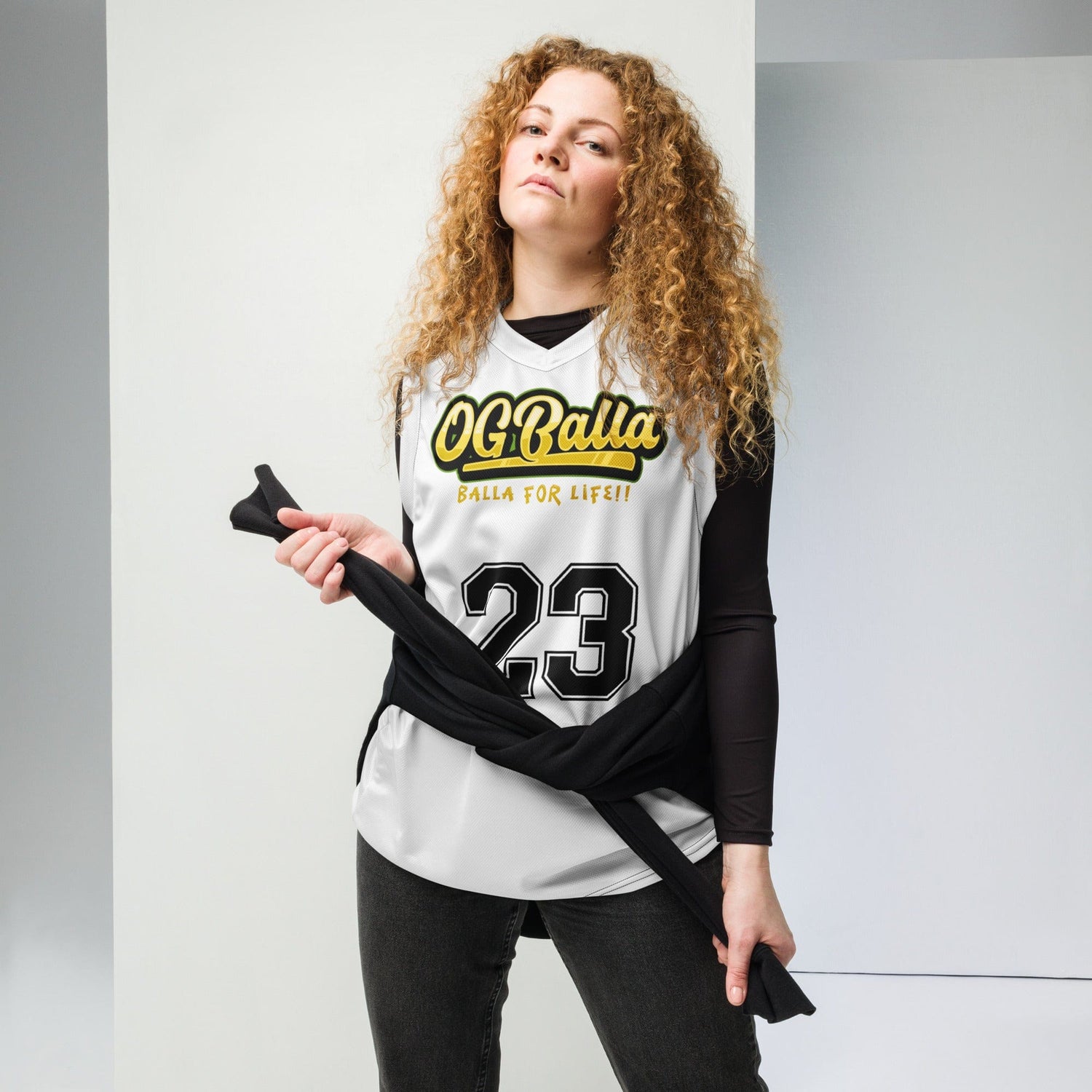 OGBALLA Number 23 Recycled unisex basketball jersey - OGBALLA.com