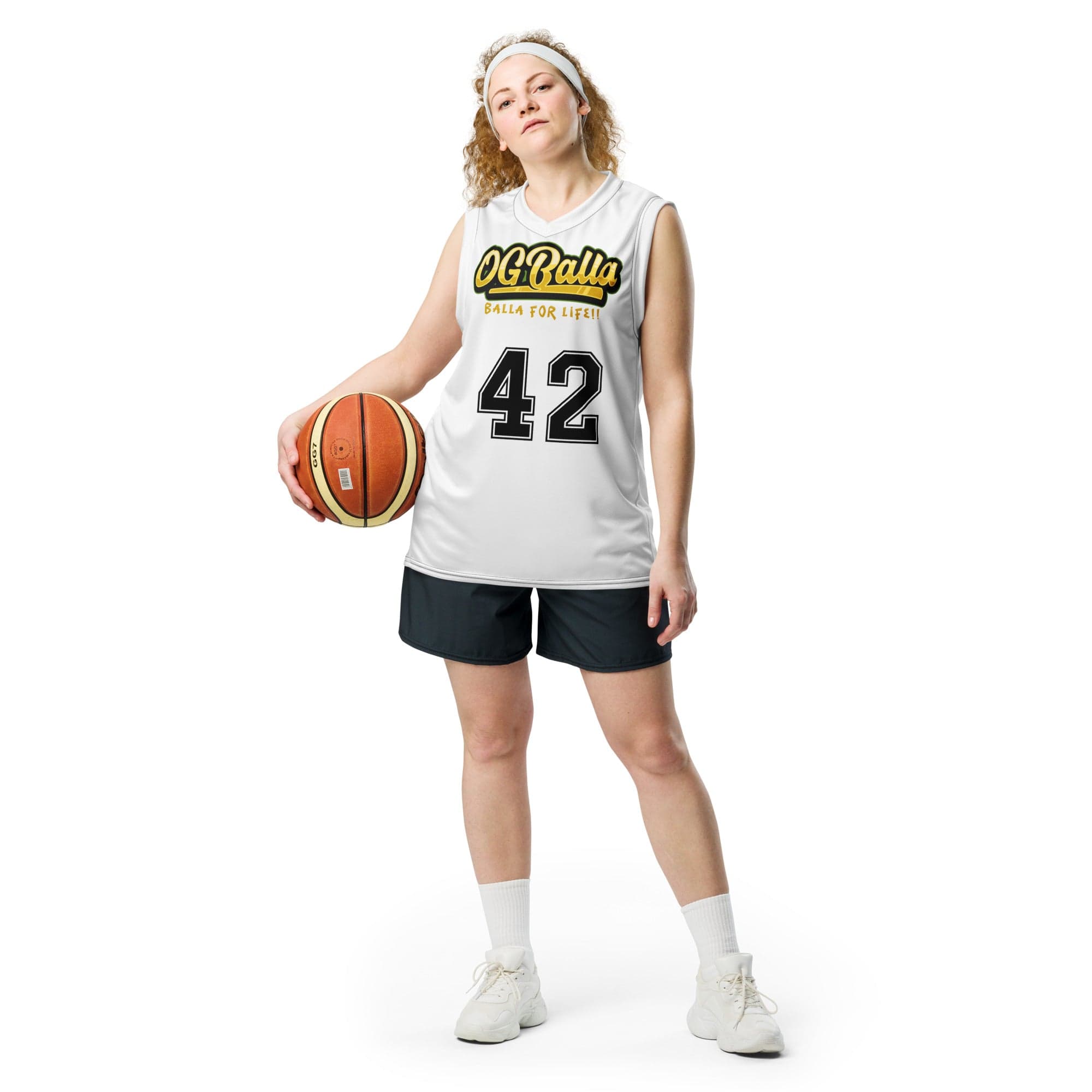 OGBALLA Number 42 Recycled unisex basketball jersey - OGBALLA.com