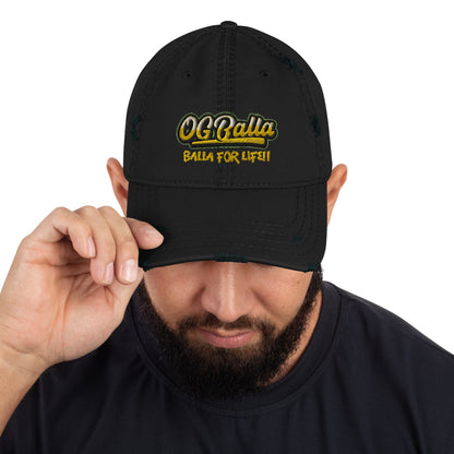 OGBALLA Distressed Dad Hat - OGBALLA.com