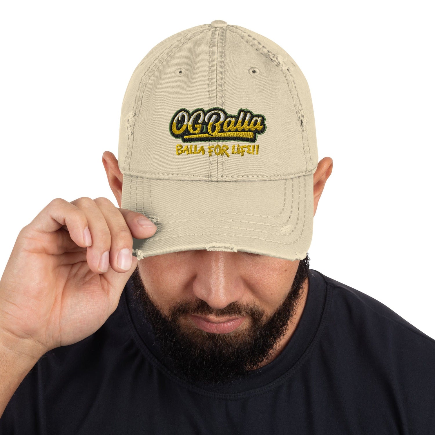 OGBALLA Distressed Dad Hat - OGBALLA.com