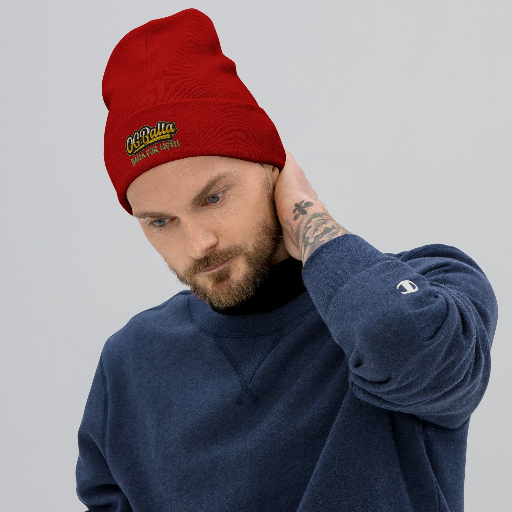 OGBALLA Balla For Life Embroidered Beanie *NEW - OGBALLA.com