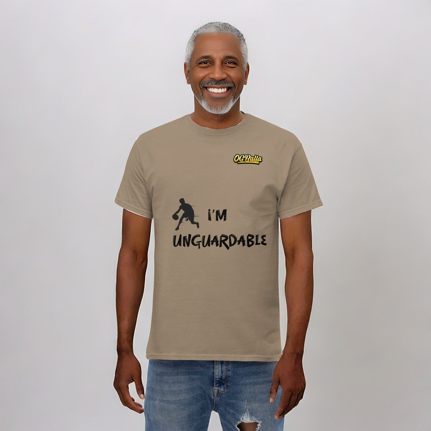 OGBALLA « I’m Unguardable » Tee-shirt classique pour hommes *NOUVEAU*