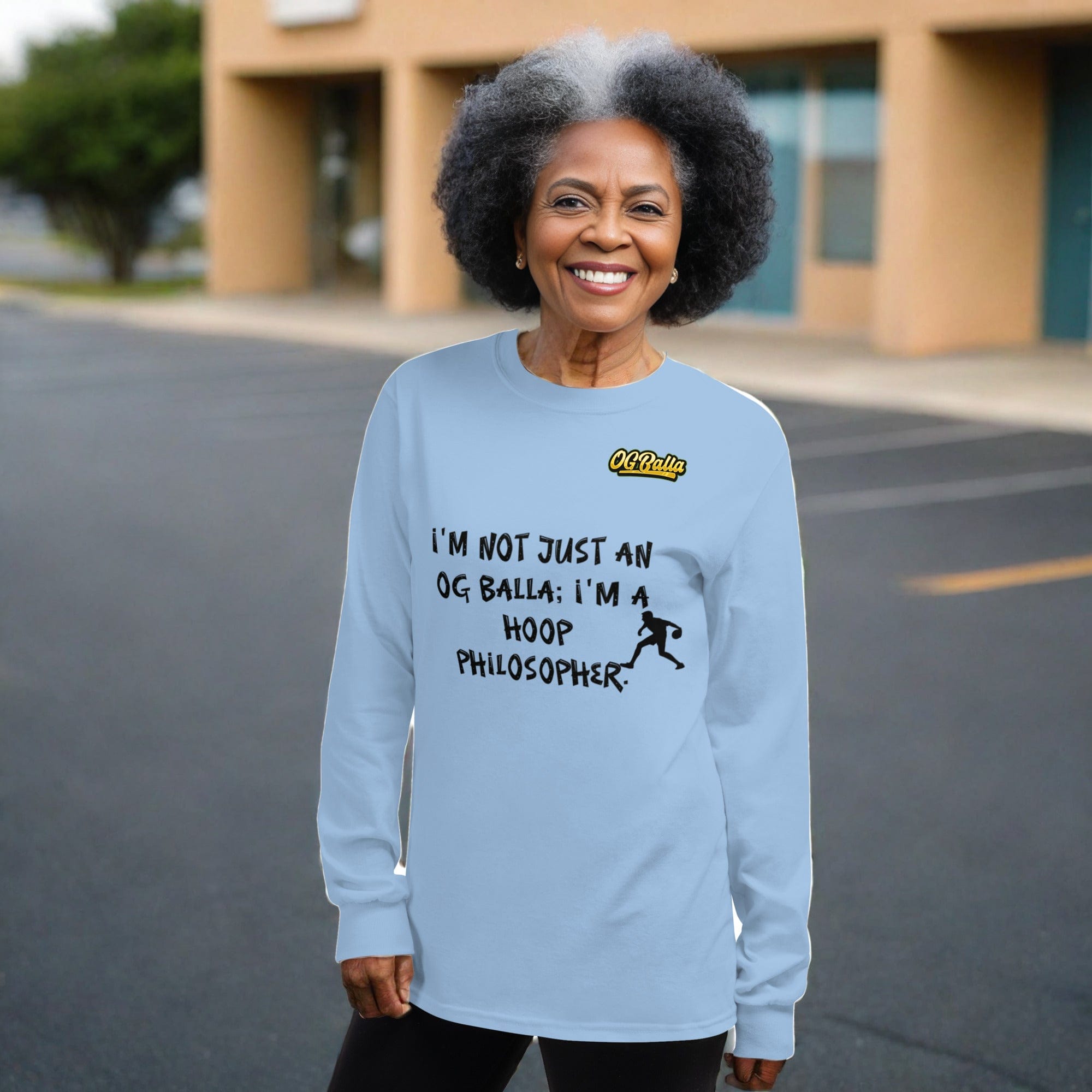 OGBALLA Hoop Philosopher Long Sleeve Shirt