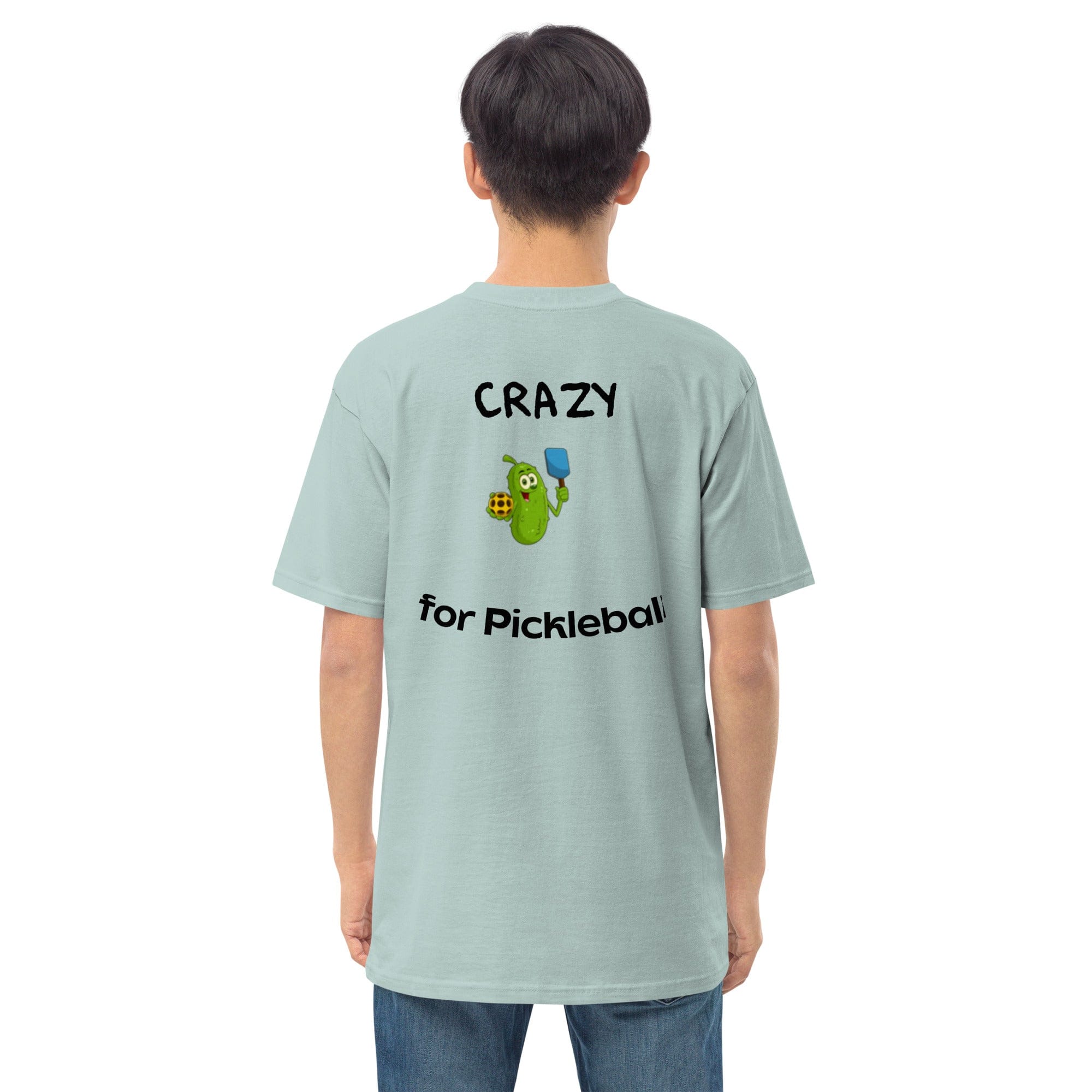 OGBALLA Crazy For Pickleball Men’s premium heavyweight tee