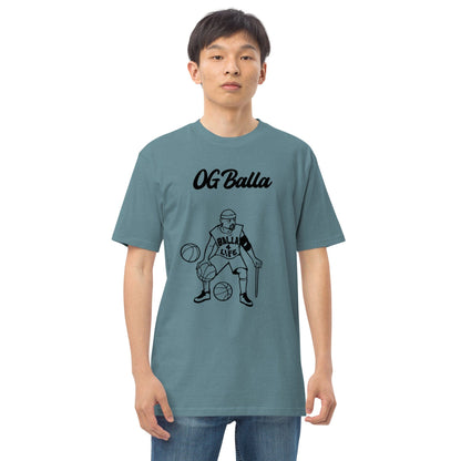 OGBALLA Balla For Life Men’s premium heavyweight tee